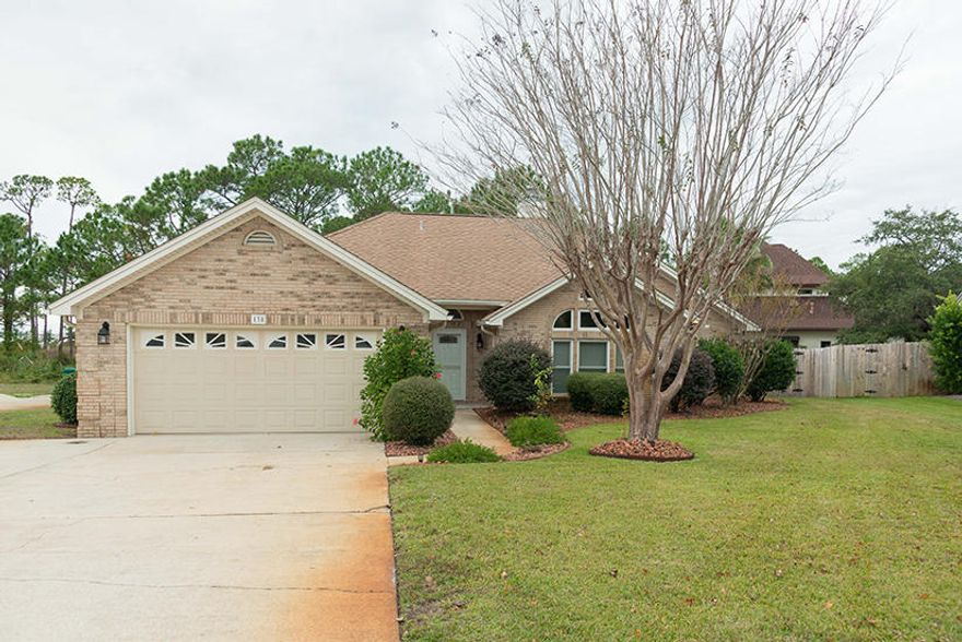 Beautiful all brick pool house close to Hurlburt Field. Water views of the sound from your low maintenace back deck that overlooks the in-ground pool. Double sided fireplace in living room/den area. Granite counters in kitchen with eat-in area. Screened porch overlooking deck and pool. Lawn pump and sprinkler system on well No smoking inside home or garage. Pool maintenance and pest control provided by owner.