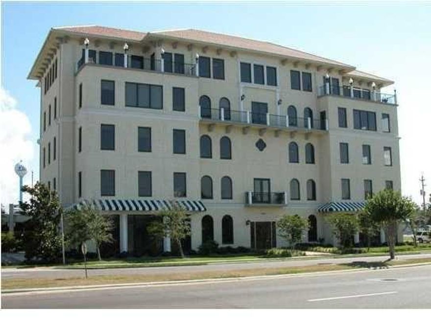 GREAT OFFICE SPACE. This is one of the finest Class A office spaces along the entire Gulf Coast. the prestigious Pier 98 Office Building features expansive views of the Destin Harbor and Gulf of Mexico, and boasts of a unique rain forest imported tile in the reception and common areas. Unit 102 is a first floor unit featuring tile flooring in the office reception area, hallways, large kitchen, and huge executive office/conference room, the rest of the six office spaces all feature carpet flooring. Crown molding and great views throughout entire 1500 sq ft unit. Heavily trafficked building right on Hwy 98, tons of easy parking in the attached multi-story garage. Tenant responsible for sales tax on commercial rent, utilities, communications, and $1585 quarterly CAM fees. Call to see today!