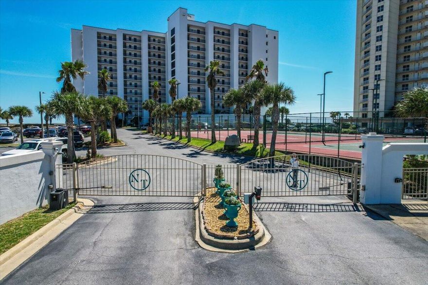 Stunning Gulf-Front Condo at Navarre Towers - Selling Fully Furnished, Impeccably Maintained!Welcome to Navarre Towers 803, a beautifully maintained 2-bedroom, 2-bathroom condo offering 1,360 square feet of coastal luxury. Nestled along the pristine shores of Navarre Beach, this unit has never been rented, ensuring it remains in top condition. Whether you're searching for a serene beachfront retreat or a high-performing investment property, this condo delivers--rental projections range from $60K-$70K annually! Step inside to find porcelain tile flooring, custom Maple cabinetry in the kitchen and baths, and granite and marble countertops. The kitchen is well-appointed with undermount sinks, a 3-way under-cabinet lighting system, and quality appliances. The spacious primary suite boasts an upgraded bath with a comfort-height toilet and custom cabinetry, while the guest bath mirrors the same level of detail.

Notable upgrades include:
 HVAC system (2015) with NEST thermostat
 Water heater (2015)
 New washer & dryer (2025)
 All ceiling fans replaced (2024)
 Fresh paint updates (2024)
 High-end, 7" base molding throughout

Navarre Towers is a gated, Gulf-front community offering private beach access, a fitness center, tennis & basketball courts, and a heated pool. Additionally, all milestone inspections are complete, with reports available upon request, along with the seller's disclosure and condo documents.

Don't miss this rare opportunity to own a well-cared-for beachfront condo with strong rental potential and long-term value. Schedule your private showing today!