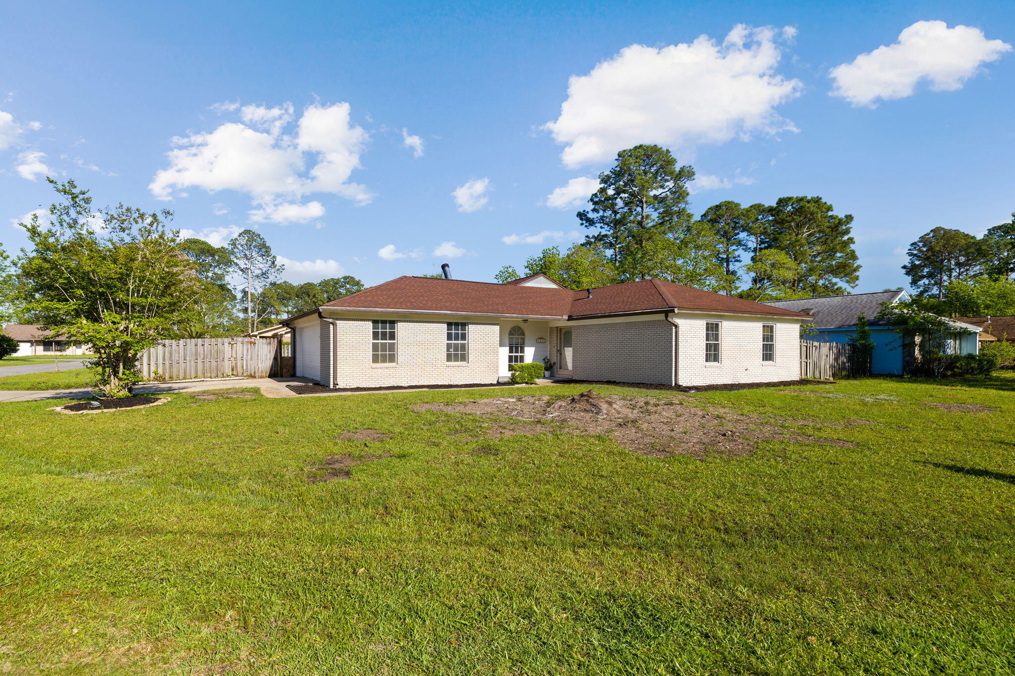 Welcome to this beautifully renovated single-family home located on the peaceful and desirable Kruse Drive in the heart of Fort Walton Beach, FL. This inviting residence has been thoughtfully updated with modern finishes while maintaining its original charm. As you step inside, you'll be greeted by an open and airy floor plan that offers a seamless flow between the living, dining, and kitchen areas--perfect for both relaxation and entertaining. This home offers an oversized 2 car garage, .22 acres of land, quick access to military bases, and all Fort Walton has to offer!