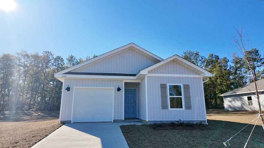 THIS BEAUTIFUL FLORIDA COTTAGE IS ALMOST COMPLETE! New construction going up now in the NEW Hidden Lakes Community gives quick access to the airport, military bases, and nearby to the spectacular beaches of Fort Walton and Destin. Close access to Corklin's Lake for fishing, kayaks & swimming. The awesome CAMILLA plan a popular 1 story, very charming contemporary cottage style home with 1 car garage has 1528 sq. ft., 4 bedrooms, 2 baths, no wasted space, and a great open floorplan perfect for relaxing. Beautiful kitchen, stainless appliances, built in lighting, wood look flooring and nice carpet in the bedrooms. A Smart Home ''Connect'' system features several convenient devises and fabric hurricane window and door protection is included. Classic clean lines give great curb appeal.