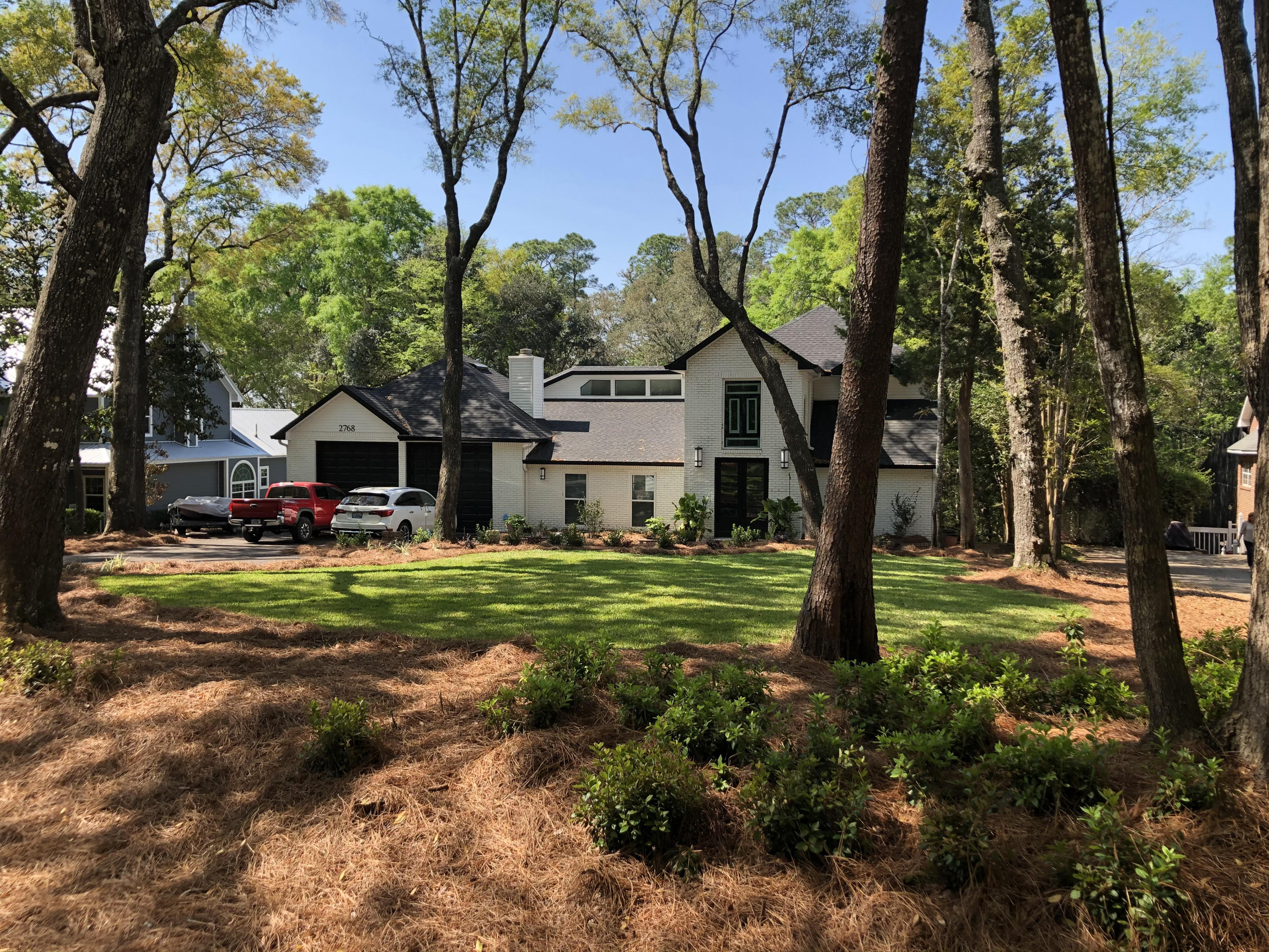 RARE FIND BEAUTIFULLY REMODELED CONTEMPORARY HOME ON EDGEWATER DRIVE WITH WATERVIEW!GRAND FOYER STEPS INTO BRIGHT GOURMET KITCHEN W QUARTZ ISLAND, STAINLESS APPLIANCES, BUTLER'S PANTRY W WINE COOLER & DINING AREA. VAULTED CEILING GREAT ROOM W GAS FIREPLACE & FRENCH DOORS OPENS TO DECK & POOL AREA. ENJOY FENCED IN POOL AREA W VIEWS OF THE BAYOU. HUGE.74 ACRE WOODED LOT. BUILT IN BAR & SAUNA, MAIN LEVEL MASTER W FIREPLACE W POOL ACCESS. ENSUITE MASTER BATH SHOWCASES 7 FT DUAL SHOWER & WI CLOSET. 2ND BATH SHOWCASES BATH WITHIN SHOWER! GLASS BANISTER/ LVP FLOORING, ROOF, WINDOWS 2019, AC 2020, NEWLY PAVED DRIVEWAY/NICELY LANDSCAPED YARD W LAWN PUMP. EXTRA DEEP GARAGE W EXTRA TALL GARAGE DOORS. PRIME LOCATION/10 MINUTES TO EGLIN AFB/10 MINUTES TO DESTIN BEACHES & SHOPPING. EXCEPTIONAL HOME!
