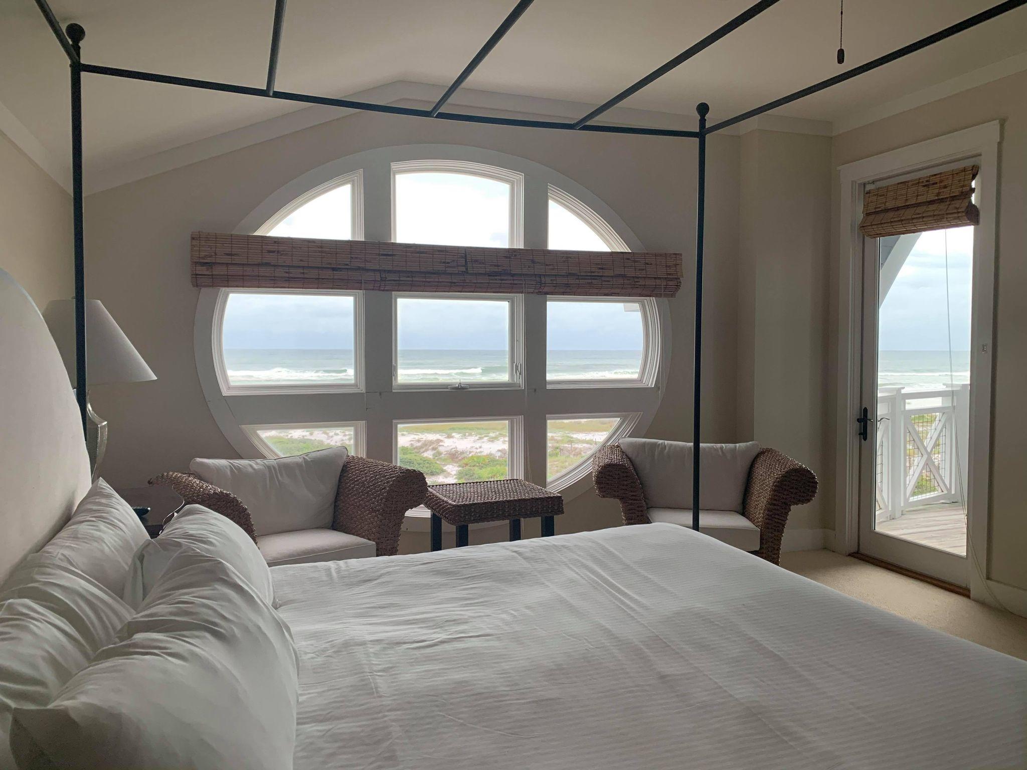 This spacious and stunning gulf front condo sits on the top floor of 30A's #1 beach location and sits just steps from the Watersound Beach Club. This extravagant unit features both modern amenities, architectural character and leaves NOTHING to be desired. Your dream beach home sits high above the world and boasts unobstructed coastal views from the oversized private balcony and a beachy interior design that will leave your heart racing. Updated throughout and Sold Fully Furnished. The unit features high ceilings, hardwood flooring, granite countertops, stainless steel appliances, a Viking gas stove, a large laundry room and a private single car garage. The Crossings of WaterSound Beach is located directly on the beach with access to 3 community pools throughout the community. Welcome Home