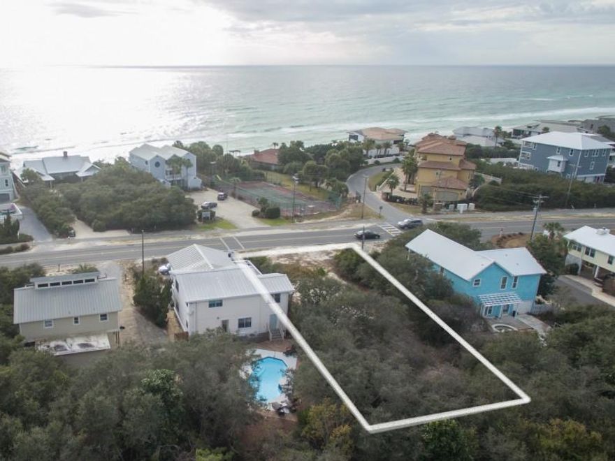 Located 1 tier off the Gulf of Mexico, between Watersound and Alys Beach. Gulf Views possible from a second story. Beach access right across the street. No larges complexes nearby means less crowded beach. Camp Creek lake is nearby and the 30A bike path is on the south side of the street. 50' height restriction gives you plenty of room for a 3 story home. Seabreeze neighborhood behind this lot is rent restricted, so no loud parties near the rear of your property. NO HOA DUES and no time restrictions for build. Buyer is responsible for personally verifying details about this property.