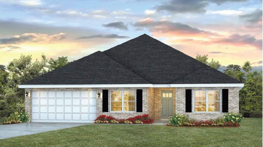 STUNNING NEW CONSTRUCTION in Plantation Woods Community. The popular Sawyer floor plan, a spacious 5 bed, 3 bath home, built-in lighting, nice covered patio, gorgeous wood-look flooring & frieze carpet in the bedrooms. Well-designed kitchen features beautiful Granite countertops, undermount sinks, large island bar, stainless appliances & corner pantry. Roomy breakfast nook & separate dining area. Fabulous Open Design is perfect for relaxed living & entertaining. Spacious bedroom 1 & the adjoining bath offer a double Granite vanity, walk in closet, tub AND separate shower. The Smart Home Connect System includes several convenient Smart Home Devices & Fabric window & door hurricane protection is standard. Striking exterior, awesome curb appeal. MUST SEE.