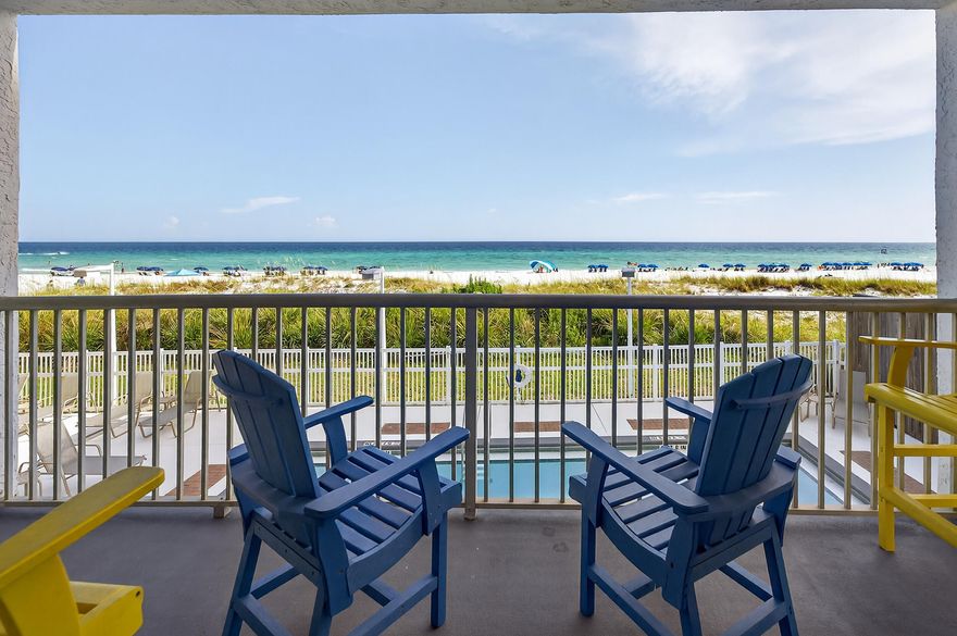 Priced at $495,000 after a $20,000 reduction, this gulf-front-on-the-Gulf of America condo offers direct views of white sand and emerald waters from your private balcony. One-bed, one-bath at 760 square feet--built-in bunks make it sleep 4-6 comfortably. Right next door to Back Porch restaurant, walk-out for lunch. Whole twenty-seven-unit building just finished a major renovation; everything's pristine, from granite counters to fresh floors. HOA covers insurance, pool, deeded beach access, covered parking and unit is sold furnished and turnkey. Last year cleared forty-eight thousand short-term rental, comps show $512K . Seller ready--let's write your offer tonight. all wrapped in Seafarer's low-density bliss (just 27 units total). Garage parking seals the ease, and with short-term rentals allowed, tap into proven income. Similar spots here gross $40K+ yearly, blending personal paradise with passive cash flow. Minutes from Destin's buzz: Harbor Boardwalk fireworks, Back Porch oysters, and Silver Sands shopping, yet tucked in serene seclusion.
Priced sharp at $516,000 post-reduction for a swift handover. Zestimate says value, but you say vacation legacy. Primary pad, pied-??-terre, or portfolio booster: This isn't just beachfront; it's your Emerald Coast love letter, income scripted. Tour today, waves won't wait!