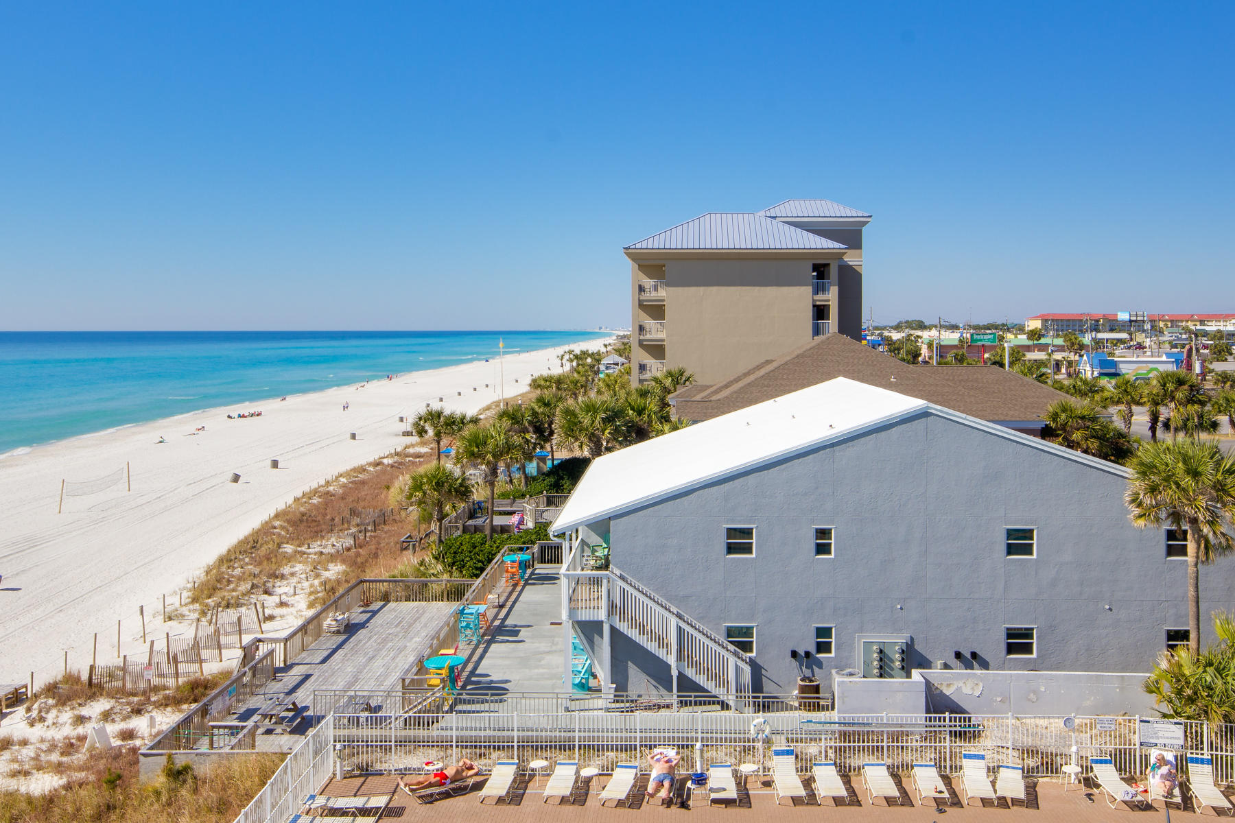 UNDER CONTRACT..ACCEPTING BACK UP OFFERS...Attention Investors & Developers!! Gulf Front Multi-Family 8 Unit Development located on West End of Front Beach Road. Not for sale individually, ALL units sold together. Rental Projection $328k. Seller will entertain owner financing with 25% down. Call for details. Zoned Commercial High Intensity which allows structure to go 150ft. up. Fair Oaks is situated on 75 feet of Gulf of Mexico & is conveniently located 1/2 mile West of Pier Park, minutes to International Airport & 30A Corridor. Information deemed Reliable but not Guaranteed.''