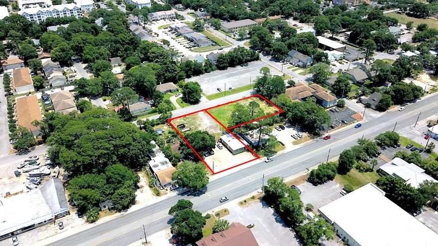 Seller will subdivide. Very rare opportunity with 100ft +/- on Beal Pkwy. Property Zoned Commercial. Subject property has 2 access points, one from Shell Ave SE and the second from Beach Pkwy SE. Commercial building has a sitting/reception area with 2 bathrooms, an open meeting room with 2 offices, large carpeted kitchen w/ eating area. Bathrooms are side by side with one handicap accessible door. Tile floor building has a metal roof and property has plenty of parking.