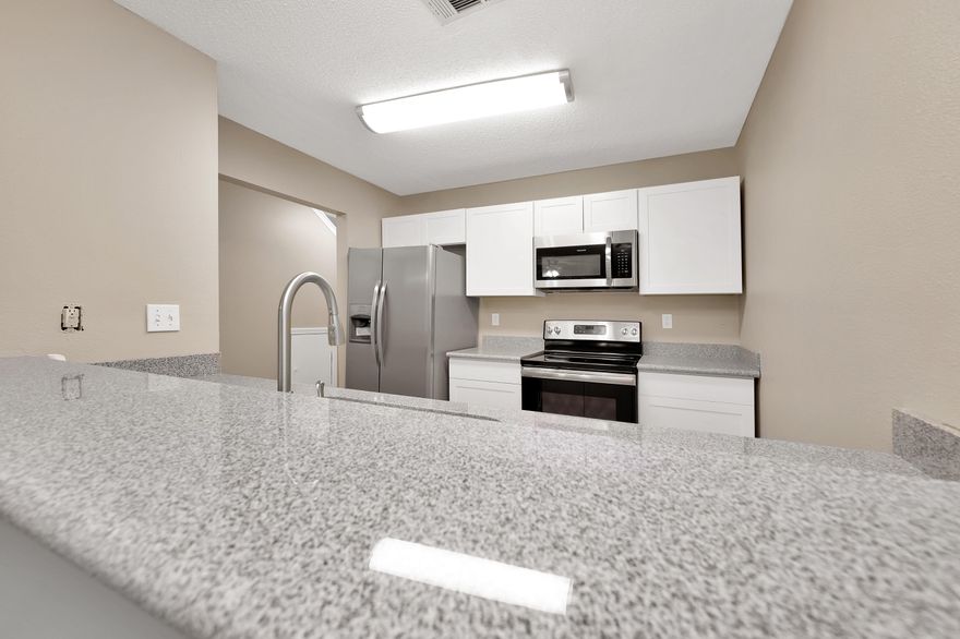 Renovated 2 Bed 2.5 Bath Home near Hurlburt! The Kitchen has NEW White Shaker Cabinets, gorgeous Granite Counter-tops, and Stainless Steel Appliances. The Luxury Vinyl Plank Flooring in living and wet areas ensures low maintenance. . New Bathroom Vanities, toilets, and Fixtures! This home is Move In Ready fresh paint, new carpet and much more! One car garage. Copper wiring! Great neighborhood near Hulburt, great beaches hwy 98. Schedule your tour today!