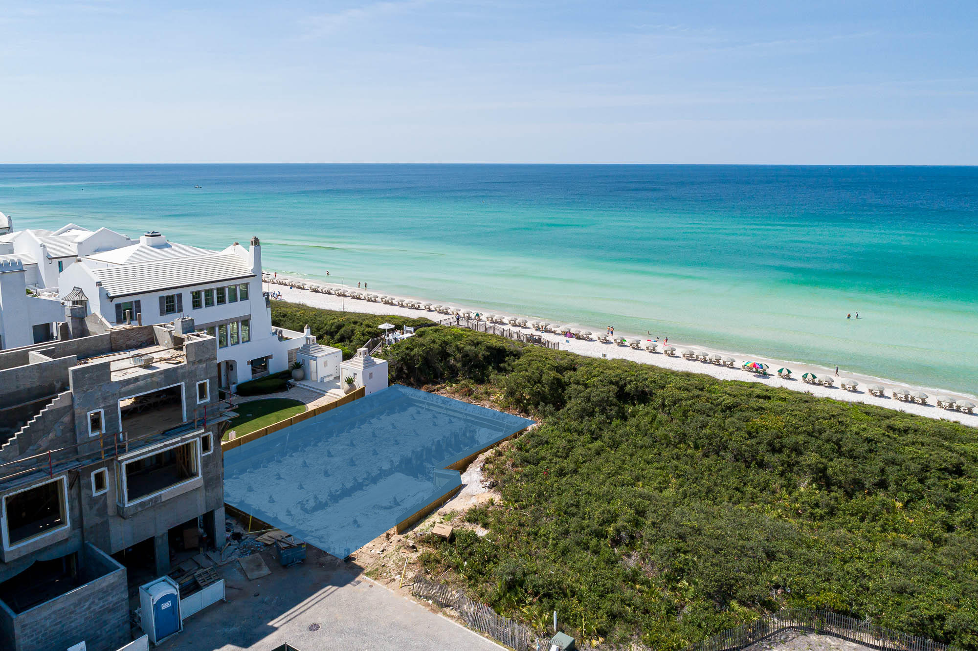 Alys Beach Gulf front homesite. Plans & Specs and foundation are included in the purchase price.  Entered for comp purposes.