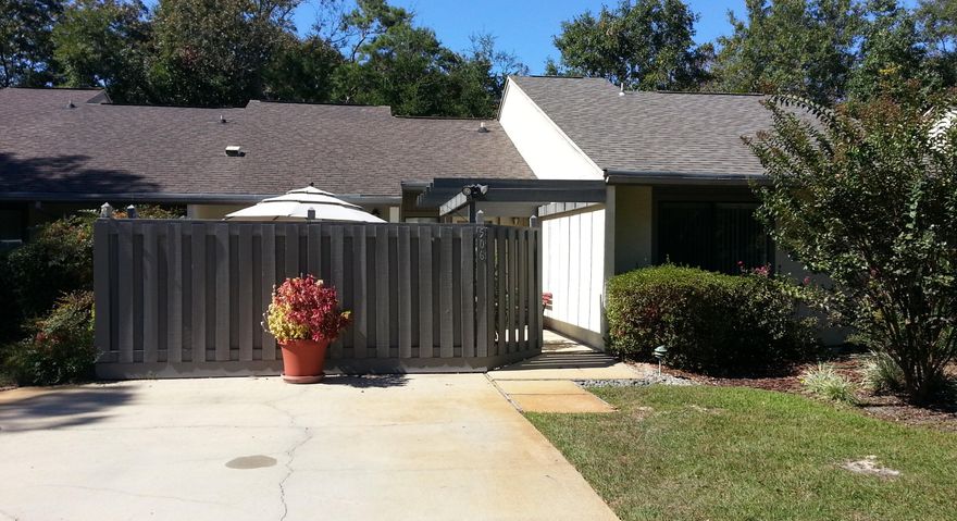 RELAX & ENJOY YOUR PIECE OF PARADISE!!! Are you looking for that maintenance free lifestyle? Look no further, here it is. This patio home is located in fabulous Bluewater Bay which is just minutes from the beautiful white sugar sandy beaches & the Destin Attractions. Home has been updated with many nice amenities. New HVAC March 2014 & New Ductwork in Feb 2010. Cherry wood flooring in Kitchen with granite counter tops and tile back splash. Tile flooring throughout rest of home. Vaulted ceilings in Living Rm. Plantation shutters throughout. Wains-coating in Master and Second Baths. Enclosed Florida room for more living space. Private Patio off of Kitchen & Master Bedroom. Nice brick paver patio in rear off of the Florida Room. All dimensions are approximate, buyer to verify.