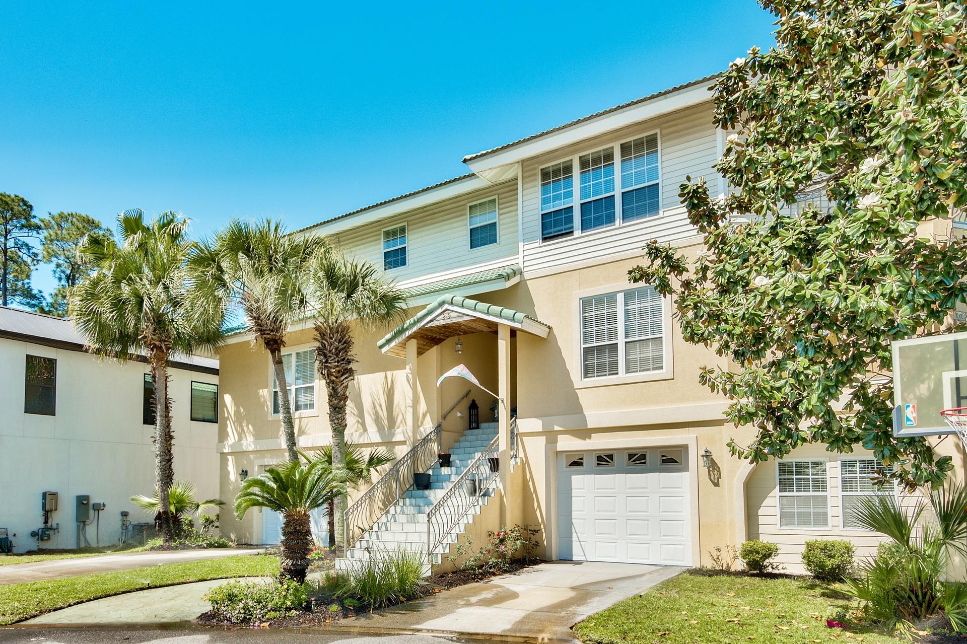 Dreaming of owning a home near the water for an affordable cost? This property is ideal for living a coastal lifestyle. The lot is just one row back from the Bay offering phenomenal views and a deeded boat slip! Having access to a dock with a slip for a non-waterfront home is extremely rare. The home is located on a cul-de-sac in the beautiful, quaint Bayfront community of Bayshore Gardens in Miramar Beach. There is a community dock with slips, fish cleaning station and an easy paddle board launch plus you are just a quick drive to the beautiful white sand beaches & emerald green waters of the Gulf of Mexico. Have the best of both worlds for under $600k. This is a 3-story home with a 2-car garage and fantastic outdoor areas to enjoy including an open deck & 2 balconies overlooking the Bay.