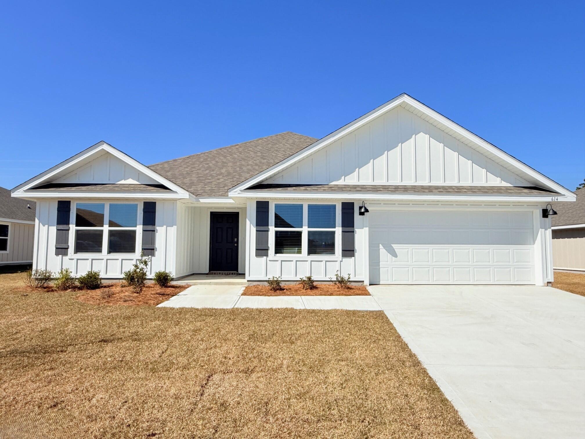 ALMOST COMPLETE & READY FOR MOVE IN! Shoal River Landing with Community pool, cabana, sidewalks, & underground utilities. The Sawyer, GORGEOUS 5 bed, 3 bath, relaxed open design, covered patio & 2 car garage. Latest in wood-look flooring & Frieze carpet in the bedrooms. Beautiful kitchen with lg. island bar, granite counter tops, stainless appliances, smooth top range, built in microwave, lg. pantry, nice breakfast nook & separate dining area. Bedroom #1 & the beautiful adjoining bath features: beautiful granite, double vanity, lg. walk-in closet. Smart Home Connect system includes several convenient Devices. Stylish, durable Hardie exterior gives clean lines & a striking curb appeal. Easy drive to the airport, military base, beaches at Ft. Walton, Destin & minutes to golfing. MUST SEE.