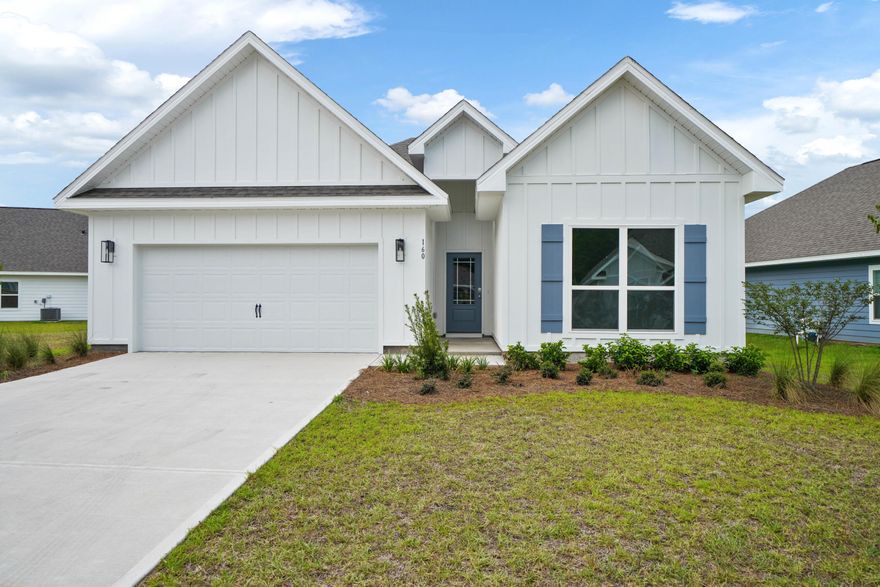 The Kennedy is a 5 bed, 3 bath floor plan located in The Preserve at Paradise Cove. Standard features of this home include 9' ceilings, LVP flooring throughout the home, stainless appliances including a stove, microwave, and dishwasher. Beautiful quartz countertops, painted cabinetry in kitchen and bathrooms, designer lighting package, and a smart home technology package. These homes are constructed with 4 sided Hardie, aluminum fascia with vinyl sofits, a reinforced concrete foundation, weather resistant house wrap barrier, and dimensional shingles with a 30 year warranty. Paradise Cove sits just outside of the beautiful Point Washington State Park and is only a short drive from the pristine beaches of 30A.