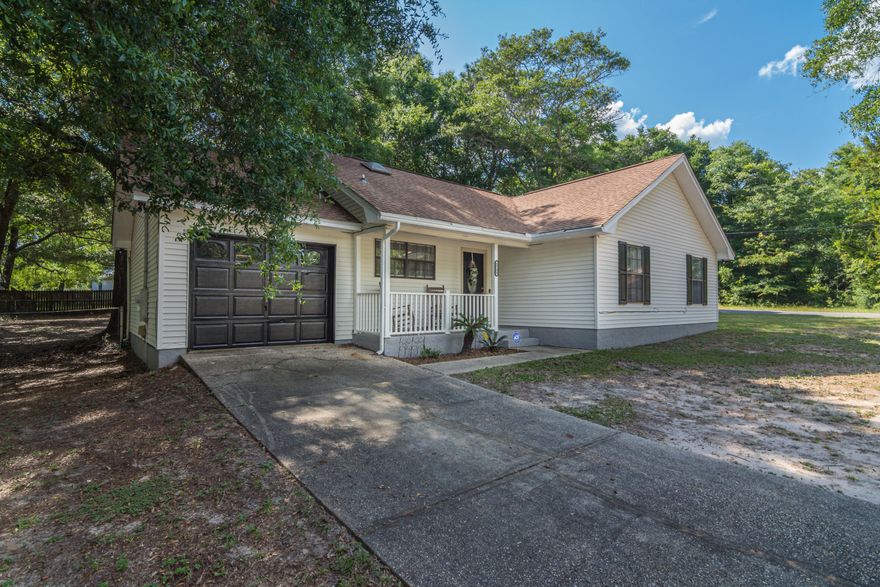 Back on the market NO FAULT OF THE SELLER. This is a fantastic home off Old Bethel Rd in Crestview. This 3 bed, 2 bath home features cathedral ceilings, a gorgeous fireplace, and a beautifully updated kitchen. The large corner lot is fenced and ready to host your large gatherings.