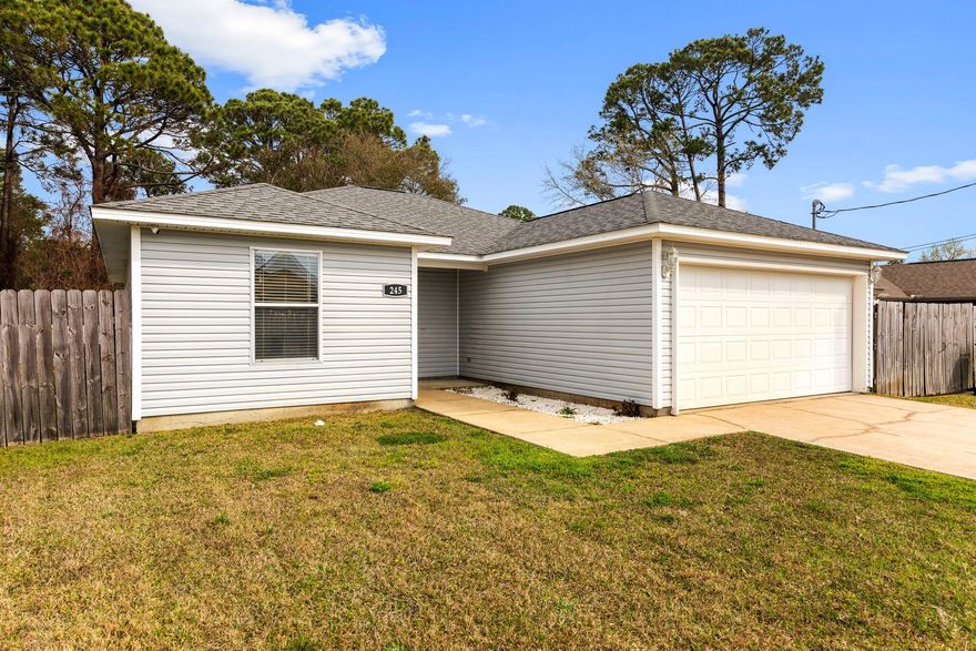 Introducing a charming 3-bedroom, 2-bathroom home located in the desirable Mary Esther, FL. This lovely house features ceramic tile in all living areas & kitchen, adding a touch of elegance to the space. The tray ceiling in the living area creates a sense of openness and sophistication. The kitchen is equipped with stainless steel appliances, perfect for those who love to cook and entertain. Step outside to enjoy the private back yard, ideal for relaxing or hosting outdoor gatherings. Don't miss the opportunity to make this house your home sweet home. Contact us today for a showing!! Pets considered (w/ owner approval).