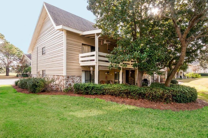 Completely renovated unit is a must see! Fully furnished and turnkey ready, this 2nd floor unit is in an excellent location in Seascape Golf and Beach Resort right by the pool and tennis courts. The kitchen features stainless appliances, custom cabinetry, granite countertops and granite backsplash. The dining area is situated off the kitchen and opens to the living room which features a vaulted ceiling giving it a spacious feel. The living room has a sleeper sofa allowing the unit to comfortably sleep 6-8 guests. The unit features new carpet in the living and bedroom areas and tile floors in the kitchen and bathrooms. Both bathrooms have been renovated and have granite countertops, custom cabinetry and updated plumbing fixtures. There are updated