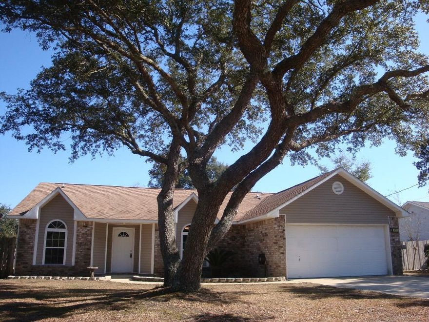 Welcome home to Country Breeze Estates! This home is located on a fully fenced corner lot on a dead end street. The split floorplan offers a large living room with a raised ceiling open to the dining room. Adjacent to the dining room is the tiled breakfast room and kitchen with new appliances. The master suite with a HUGE walk in closet and a roomy bath are on one side of the house and two additional bedrooms and another full bath are on the other. There is also a convenient utility room leading to a 2-car garage. The good sized back yard has a handy yard building and there is a sprinkler system and a lawn pump. Upgrades in 2011 include stainless appliances, lights, fans, tile and hurricane shutters as well as a termite bond with Bryan Pest. Don't miss out on this gem!!