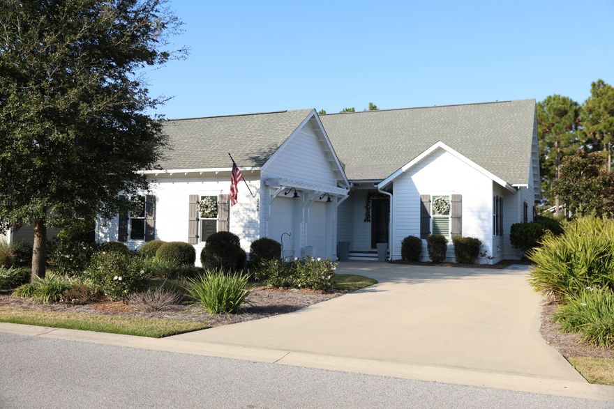 This gorgeous home is in the front of Watersound Origins, just minutes from 98, overlooking a gorgeous pond and natural area that will never be built on. Behind it are peaceful trails for walking lined with plants and foliage indigenous to the area. This house has just recently been remodeled. The kitchen was updated, and they opened it up to the room behind it, making a cozy sitting room and office. A cool bar area was added, along with updating the powder room.  This house is perfect for a family as it has 4 bedrooms and an office, or a retired couple who have children and grandchildren that visit.