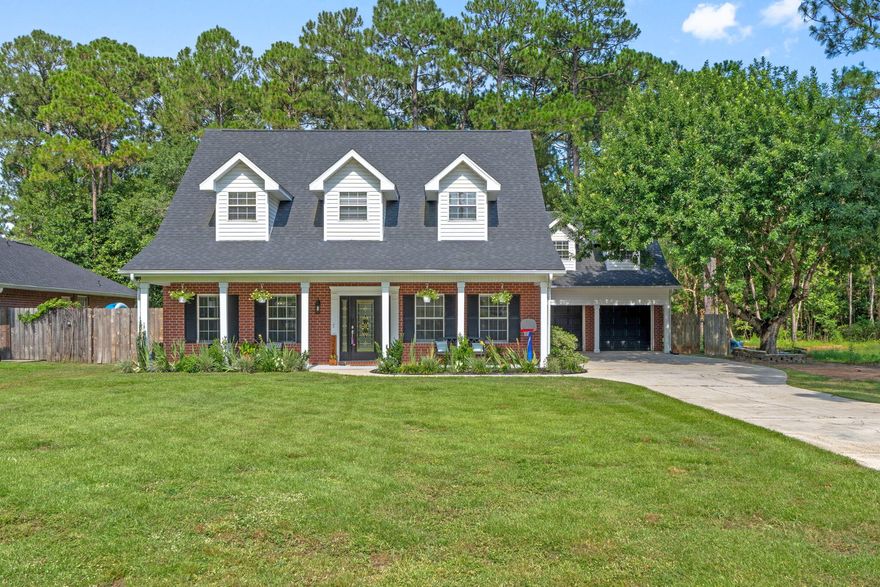 Welcome to this meticulously maintained home with gorgeous southern charm and curb appeal in the gated community of Bernath Place. Located minutes from US 90 with shopping and restaurants as well as minutes to Interstate 10 for easy access to travel and a commute. Situated on almost a 1/2 acre of land in a neighborhood with deeded water access on Mulatto Bayou. Bring your canoe, kayak or SUP to launch from the community water access and enjoy fishing from the pier. Room to build your own pool and make your outdoor dreams come to life. Property does go beyond fence line in backyard that is wooded and private. All bedrooms are oversized with the main bedroom on the 1st floor and the upstairs guest bedrooms being oversized with large walk-in closets, and wood beams adorn the vaulted ceilings. Main and guest bathrooms are oversized and both have double vanities. Open kitchen with plenty of storage as well as a large walk-in pantry for additional storage. Upstairs there is an office and an entire oversized bonus room over the garage for your imagination to create and use in a variety of ways with an extra exit and staircase leading to the 2 car garage. Extra storage space with access to walk-in attic space, overhead attic space, outside storage closets and extra garage storage space. Call today to schedule a private tour of this beautiful home.