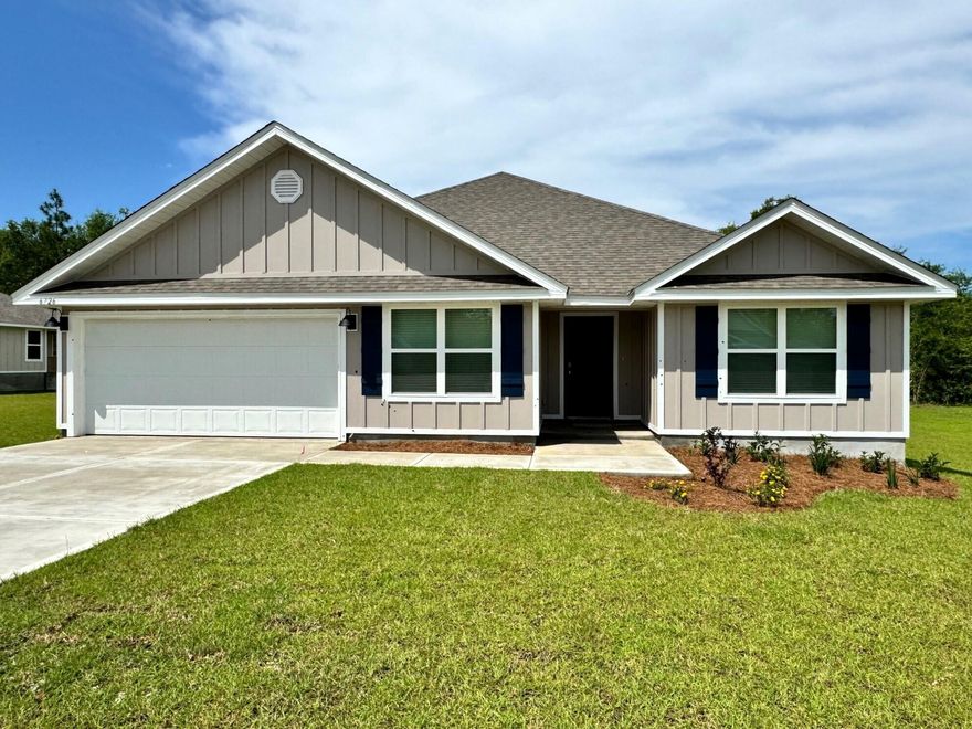 GORGEOUS NEW construction going up. Shoal River Landing with Community pool, cabana, sidewalks, & underground utilities. The Sawyer, GORGEOUS 5 bed, 3 bath, relaxed open design, covered patio & 2 car garage. Latest in wood-look flooring & Frieze carpet in the bedrooms. Beautiful kitchen with lg. island bar, granite counter tops, stainless appliances, smooth top range, built in microwave, lg. pantry, nice breakfast nook & separate dining area. Bedroom #1 & the beautiful adjoining bath features: beautiful granite, double vanity, lg. walk-in closet. Smart Home Connect system includes several convenient Devices. Stylish, durable Hardie exterior gives clean lines & a striking curb appeal. Easy drive to the airport, military base, beaches at Ft. Walton, Destin & minutes to golfing. MUST SEE.