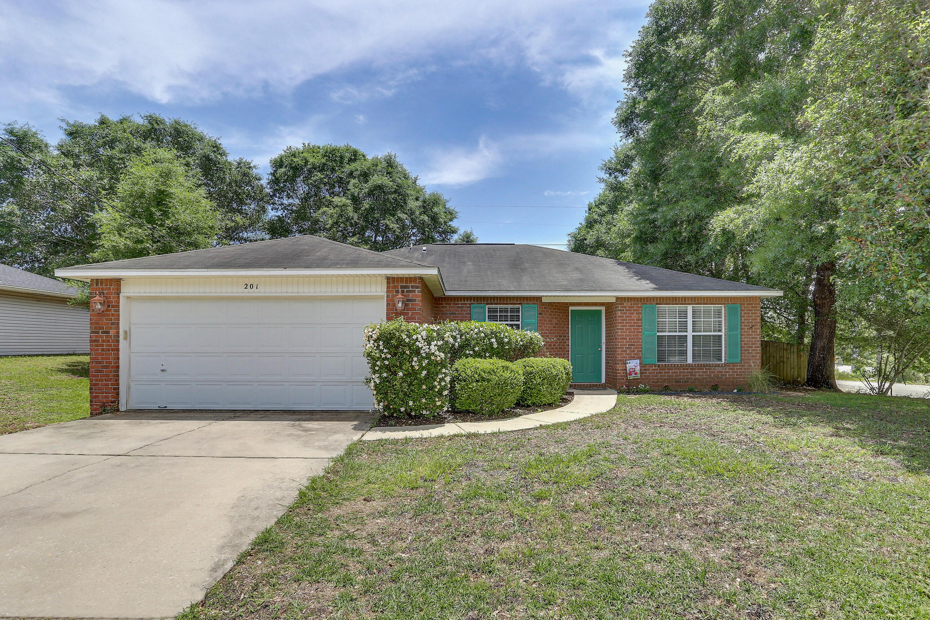 Welcome to this well maintained home south of I-10 ; minutes away from Duke Field, 7th Group, and Eglin AFB. This split 3 bedroom 2 bath home with bonus office/ dining room boasts with southern charm. Walk into the beautiful custom tiled entryway into the newly painted entrance hall, kitchen, and living room. The front room can be an office, dining room, or playroom. Kitchen is open with plenty of cabinets and counter space, to make amazing meals. Separate laundry room connects in between the kitchen and the garage. The living room is a wide open space to come home, sit, relax and put your feet up. Enjoy the large master bedroom and master bathroom with double sinks and walk in closet. Down the hallway past the kitchen is the 2 spare bedrooms and 1 full bathroom. Out the back patio door