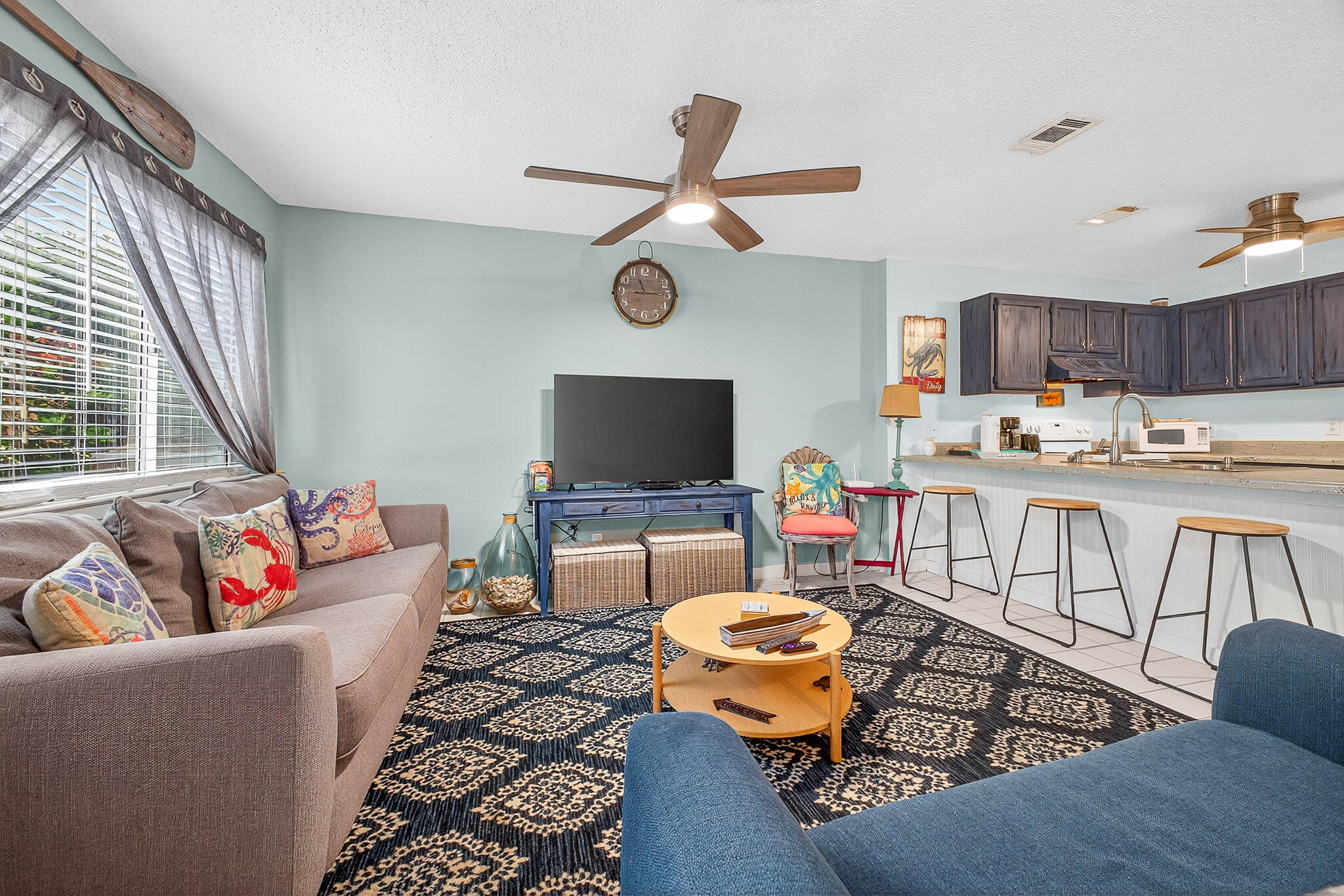 Competitively priced and ready to sell--Located on the desirable first floor for easy access. Fun, stylish decor makes this unit move-in ready as a beach retreat or rental. This condo is just a short stroll to the sugar-white sands and emerald waters, with two private deeded beach access points nearby. In 2024, the building's exterior received a complete facelift, including all-new staircases and a fresh coastal look. With low carrying costs, this condo makes an excellent short- or long-term rental investment. Holiday Isle is a beloved Destin community known for its palm-lined streets, golf cart lifestyle, and laid-back coastal charm. You'll have quick access to Norriego Point and O'Steen Beach, famous for their stunning views of the East Pass & Destin Jetties. Whether it's snorkeling, paddleboarding, fishing, boating, or catching fireworks from the beach, the coastal lifestyle is at your doorstep. Plus, skip the Highway 98 traffic by easily hopping over to nearby grocery stores, restaurants, Target, pharmacy, liquor store and more. Great Opportunity at this price in Destin! Act now to schedule a private viewing!