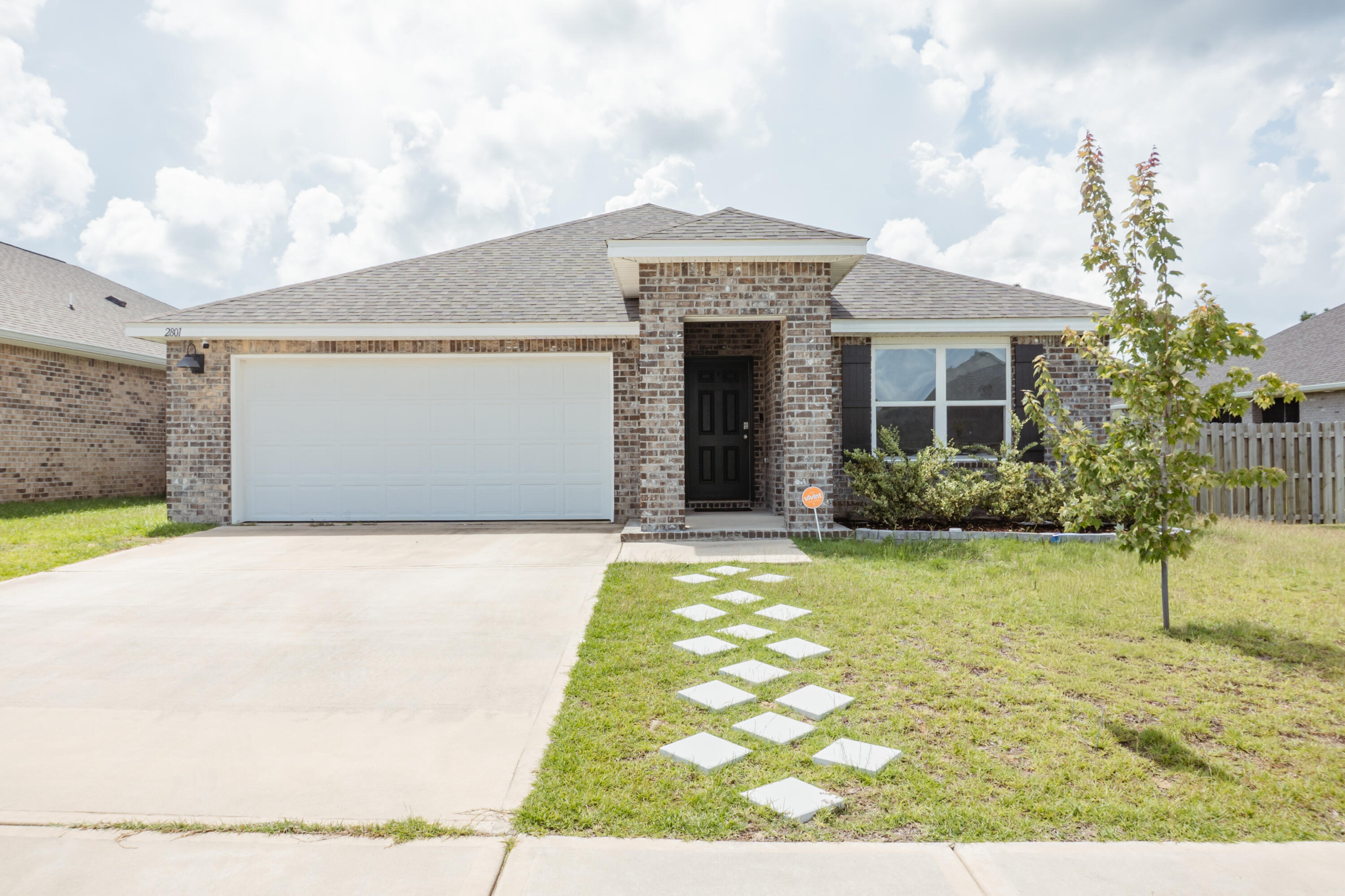 Available Now!!!! The electric is included in the rental rate. ''The Cali'' features 4 bedrooms and 2 bathrooms with 1830 square feet. Open concept living and a very popular design. South Crestview convenience and located in a pool community. Great curb appeal with a 2-car garage and covered back patio. Kitchen island, breakfast bar, stainless appliance package, granite and a large pantry. Beautiful barn wood look flooring throughout the main living areas with carpet in the bedrooms. Spacious bedrooms and bathrooms. No need to worry about a high security deposit since the electric is included in the rental rate. The community pool is right around the corner. No inside smoking or vaping. Pets allowed with approval. This is a must see for location and benefits.