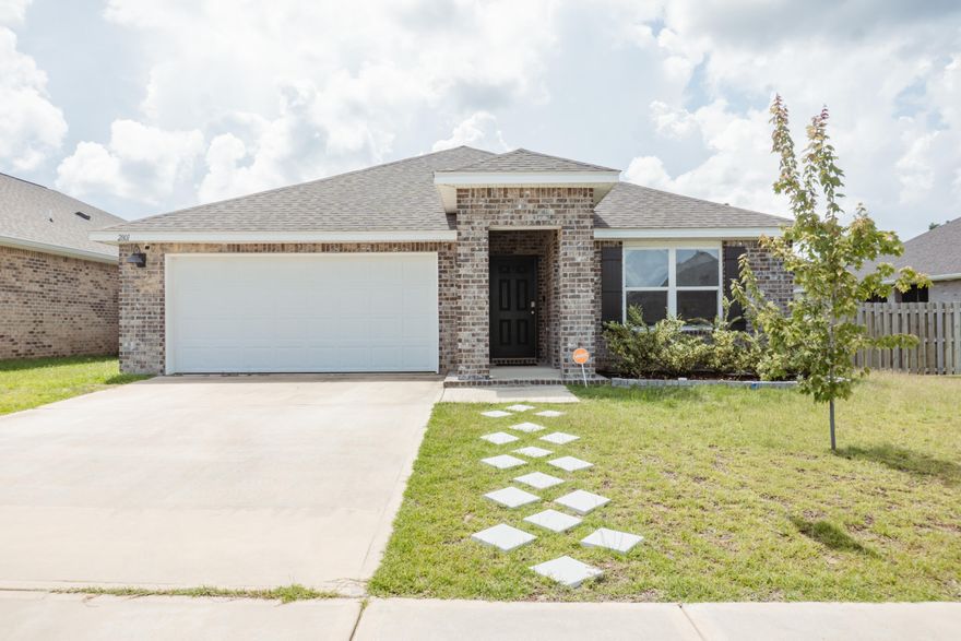 Available Now!!!! ''The Cali'' features 4 bedrooms and 2 bathrooms with 1830 square feet.  Open concept living and a very popular design.  South Crestview convenience and located in a pool community.  Great curb appeal with a 2-car garage and covered back patio.  Kitchen island, breakfast bar, stainless appliance package, granite and a large pantry.  Beautiful barn wood look flooring throughout the main living areas with carpet in the bedrooms.  Spacious bedrooms and bathrooms.  Electric can be included at a flat rate of $200.00.  The community pool is right around the corner.  No inside smoking or vaping.  Pets allowed with approval.  This is a must see for location and benefits.