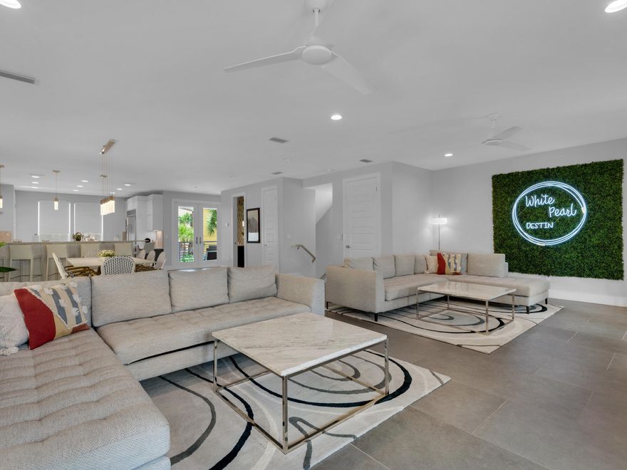 This is a stunning Contemporary Coastal style in the desirable neighborhood of Destiny By the Sea.   Built in 2018, this home boasts a spacious feel and design.  Nestled among the beautiful natural setting just steps away.  The main floor is the living area, open floor plan with an open flow to the fabulous kitchen area, dining area.  This is a perfect house for large get togethers, entertaining at its best!  There is a large covered deck and balcony for an enjoyable outdoor experience.  Kitchen has quartz countertops, soft close cabinets, stainless steel appliances, and MORE! Every part of this home is elegantly done and nothing has been left out.  From the master bedroom to the ''bunk room'' and everything in between. Private pool being installed in August.