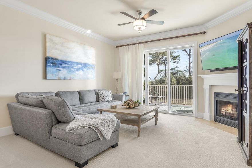 SOUTH OF 30A! Well-built, this 3 bedroom 3 1/2 bath single story condo lives more like a home with 1,778 Sq Ft of indoor living and over 200 Sq Ft of covered balcony space. Included in the sale is deeded storage cage, garage parking for 2 vehicles and all furniture, appliances and accessories. Recently updated with coastal furnishings and decor. Rental income projections at $72,500. Sanctuary at Redfish has unmatched amenities with only 64 units sharing four pools, two hot tubs, fire pit, gas grilling area, large fitness center, gated entry, elevators and a dock for fishing, paddle boarding or kayaking. A short walk to the private beach walkover, a captained boat to take you to the beach and off season transportation, you will not find anything along 30A that compares.