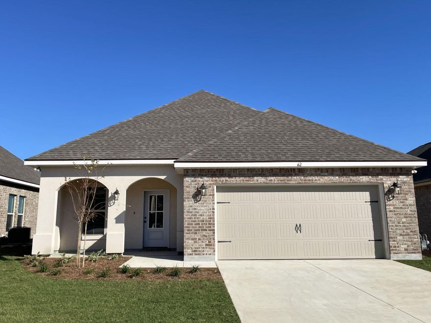 Awesome Builder Rate Incentives!  (Restrictions apply) The FRAZIER V A in The Bluffs at Lafayette community offers a 3 bedroom, 2 full bathroom open design. Upgrades added (list attached).Special Features: double vanity, garden tub, separate shower, and walk-in closet in master bath, kitchen island, pantry, covered rear patio, recessed lights, crown molding, framed mirrors in bathrooms, undermount sinks, landscaping, architectural 30-year shingles, flood lights, and more!Energy Efficient Features: tankless gas water heater, kitchen appliance package, vinyl low E windows, and more!