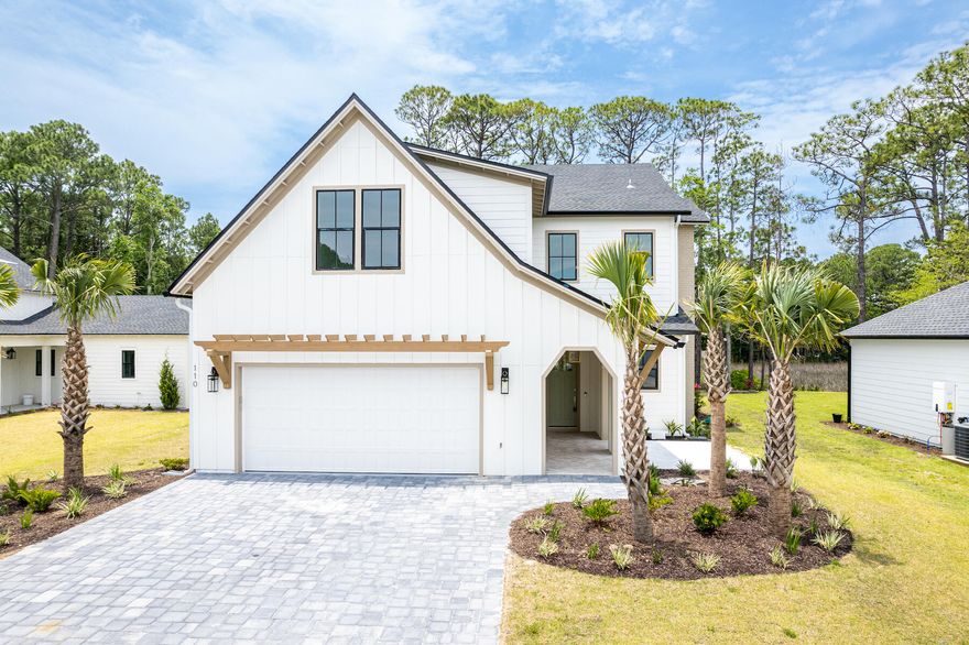 BACK TO MARKET at no fault to seller! Brand New Custom Home, Move in Ready. The backyard sits on 75' of bayou canal leading to the Bay & The Gulf of Mexico. 3,068 sqft, 5 beds 4 full baths spread out over 2 stories. Located in a brand new neighborhood off Mack Bayou, Old Marsh Cove! 5 min North of Scared Heart Hospital, 7 min to Publix/Grand Blvd Shopping, and 10 min to the closest Gulf Beach. The 1st floor boasts an open Kitchen - Dining - Living Room on the back of the home overlooking the Bayou. The master bedroom is on the 2nd floor & features a 15ft balcony overlooking the water. The master features a walk-in closet, soaking tub, walk-in shower & his/her sinks. 3 Guest bedrooms & 2 full baths are also located on the 2nd floor. The 5th bedroom + 1 full bath are located on 1st floor