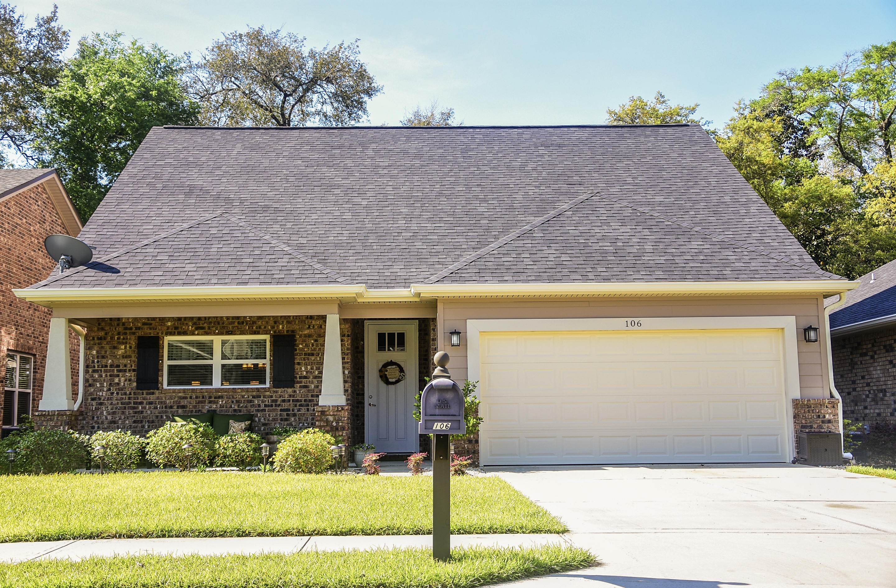 All houses are NOT created equal. This one is AWESOME! Built in 2013, this craftsman style bungalow is just what you're looking for in a home! Massive curb appeal and a large covered patio welcome you inside this 1,919 square foot house that lives large! You enter the home through a designated foyer area large enough for a console table or your Pinterest' created mudroom! Ahead you will enter the open and airy main living space of the home the giant kitchen flows seamlessly into the breakfast bar, dining space, and great room. This is the perfect floor plan for entertaining and having your family together in one large open space! The kitchen features an abundance of cabinets, SS appliances, recessed and pendent lighting, large pantry, granite counter tops, and a huge breakfast bar large