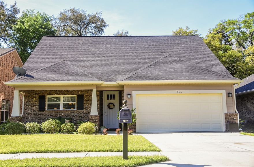 All houses are NOT created equal. This one is AWESOME! Built in 2013, this craftsman style bungalow is just what you're looking for in a home! Massive curb appeal and a large covered patio welcome you inside this 1,919 square foot house that lives large! You enter the home through a designated foyer area large enough for a console table or your Pinterest' created mudroom! Ahead you will enter the open and airy main living space of the home  the giant kitchen flows seamlessly into the breakfast bar, dining space, and great room. This is the perfect floor plan for entertaining and having your family together in one large open space! The kitchen features an abundance of cabinets, SS appliances, recessed and pendent lighting, large pantry, granite counter tops, and a huge breakfast bar large