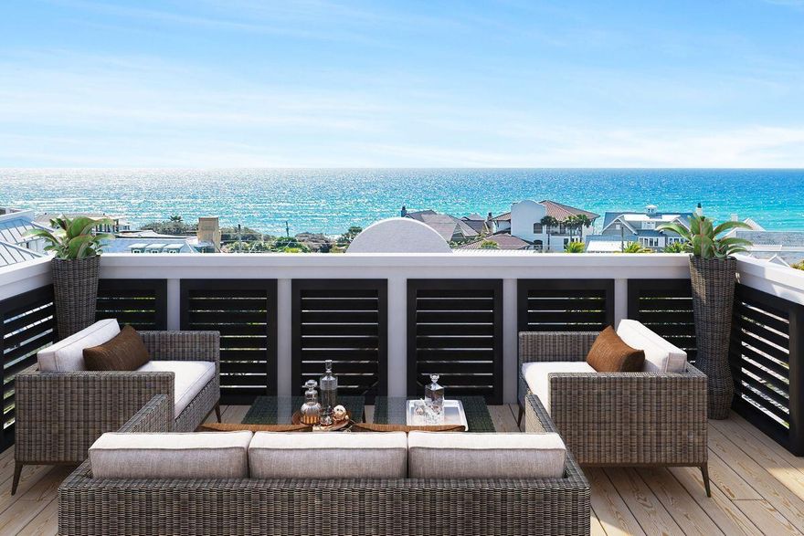 Welcome to the exquisite enclave of Seagrove Heights, where refined coastal living along 30A becomes a reality. Amidst our curated collection of seven custom residences, Lot 3 features a generous floor plan spanning 5,136 square feet of custom selections and refined styling. This offering stands as the most eastern residence in the neighborhood, capturing the essence of exclusive coastal living. Step through the entrance to encounter a sense of arrival thanks to high ceilings, expansive crown molding and enchanting lighting fixtures. The abundant windows invite natural light, forging a seamless connection to the tranquil surroundings. Ascend to the top level, where a panoramic watchtower unveils breathtaking views, showcasing the residence's unique position and proximity to the Gulf of Mexico. Designed for hosting cherished moments, this residence effortlessly blends elegance with a welcoming atmosphere. Hand-scraped wood flooring and custom tilework add warmth and character, while the timeless exterior, adorned with painted brick, speaks of sophistication. A two-car garage ensures convenience and security, while a private pool beckons relaxation and leisure. Multiple outdoor living spaces provide the perfect setting to savor the coastal breeze, and the home's layout seamlessly merges indoor and outdoor spaces. With a touch of modern luxury and the advantage of being the most eastern home, Seagrove Heights stands as a testament to refined coastal living. Additional amenities, including a private pool and thoughtfully designed outdoor spaces, elevate the overall experience. This exceptional residence is not just a home; it is a manifestation of laid-back luxury, perfect for those seeking a second home that effortlessly combines sophistication with coastal ease. Immerse yourself in the allure of Seagrove Heights and experience the pinnacle of coastal lifestyle at its finest.