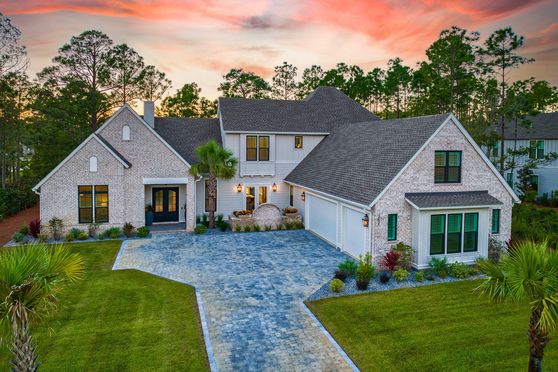 Nestled within the gated community of Seclusion Bay, 267 Hideaway Circle offers coastal luxury on an expansive nearly half-acre lot in Santa Rosa Beach, FL. This exquisite 5-bedroom, 3.5-bathroom home spans 3,866 square feet of heated and cooled space, with a total area of 5,172 square feet, including generous porch spaces ideal for outdoor living.Designed by Mark Tanney, this 2023-built residence embodies thoughtful craftsmanship and style. The open floor plan invites a relaxed flow throughout, with numerous windows and doors flooding the home with natural light. The great room seamlessly transitions to a spacious dining area and a gourmet kitchen, featuring quartz countertops and top-of-the-line appliances. The main level hosts a luxurious master suite with a serene master bathroom, expansive walk-in closet, and a dedicated office space. An additional bedroom, laundry room, pantry, and a large rear porch complete the first level. Upstairs, two more bedrooms, a bathroom, and a versatile flex space offer sufficient space for family or guests.

Outdoors, you'll discover a true oasis under a stunning custom wood high-end pool enclosure. This thoughtfully designed structure not only adds architectural beauty but also enhances functionality, offering a seamless blend of luxury and comfort. Beneath its elegant canopy, you'll enjoy a private pool and spa, providing a tranquil retreat for relaxation or fun-filled gatherings.

The fully equipped outdoor kitchen, featuring premium appliances and ample prep space, is ideal for al fresco dining and entertaining. Meanwhile, the cozy natural gas firepit invites you to unwind under the stars, creating the perfect ambiance for evenings in Florida's beautiful weather. This meticulously crafted space ensures that every moment spent outdoors is as comfortable and stylish as the home itself. The property also includes a spacious 3-car garage, providing suitable storage for vehicles and recreational gear.

Located in one of Santa Rosa Beach's most sought-after communities, Seclusion Bay offers a serene, family-friendly atmosphere and an array of exclusive amenities. This private, gated neighborhood provides residents with access to a community dock on Choctawhatchee Bay, ideal for fishing, kayaking, or launching paddleboards to explore the tranquil waters. The pristine beaches and fine dining of 30A are just minutes away, while nearby shopping hubs in Miramar Beach and Destin provide convenience and variety. Embrace a lifestyle that blends privacy with accessibilityyour perfect coastal retreat awaits at 267 Hideaway Circle.