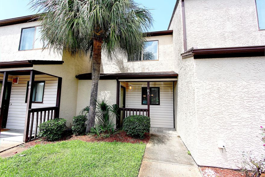 Fully furnished, immaculately maintained, 2 bedroom / 1.5 bath condo in the most private area in Portside. This condo is located in the most desirable building in Portside, the ''H'' building, which backs up to a natural green space owned by the Portside HOA and provides a peaceful and relaxing setting away from through traffic. There is a second community pool that is steps away from the H building which provides its owners and guests with the opportunity to utilize a ''less crowded'' community pool. Many upgrades include newer hardwood flooring upstairs (installed less than 2 years ago), newer HVAC (installed less than 4 years ago), tile flooring downstairs, granite countertops in kitchen and bathrooms, and custom kitchen cabinets. This condo is "turn key" and is a truly unique offering with everything in the condo being sold including plates, utensils, and all furnishings and electronics. Finally, you are right across the street from the World's Most Beautiful Beaches. Tennis, multiple pools, a community area and neighbors that are your closest friends make Portside a place to call home. Active HOA, no yard maintenance!...Bring offer! *Note: Measurements are approximate. Buyer to verify if important.