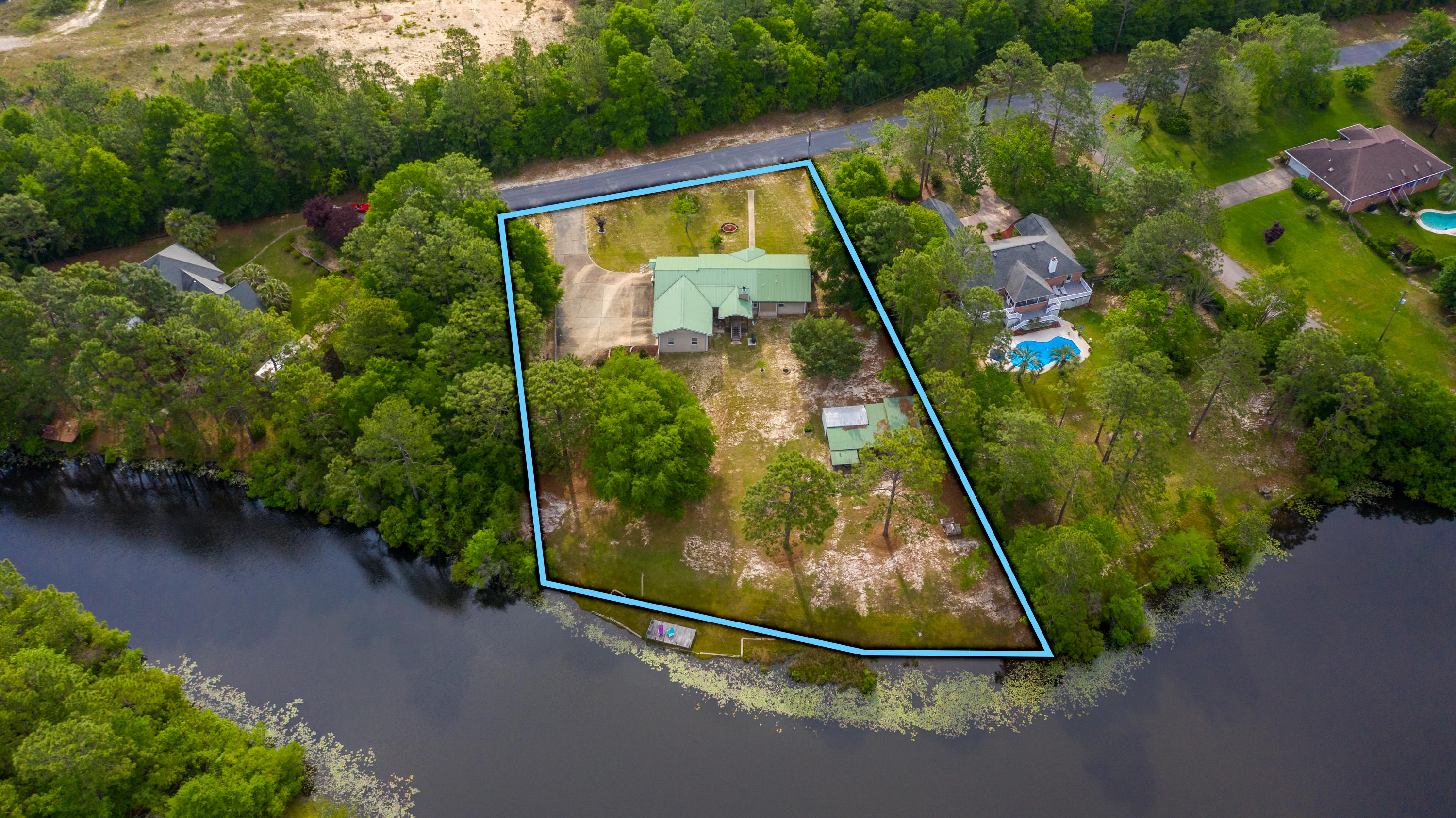 Do you love to fish? Want a slice of quiet paradise sitting on your own lakeside dock? Space from the neighbors? Look no further! Gorgeous sprawling 4 bedroom home sitting on one acre. Upgrades abound with a meticulously kept property. 4th bedroom acts as a in-law or guest suite. Views overlooking the peaceful lakeside. 3 lovely baths, Oversized driveway, with an oversized two car garage. Yard shed and lakeside dock.