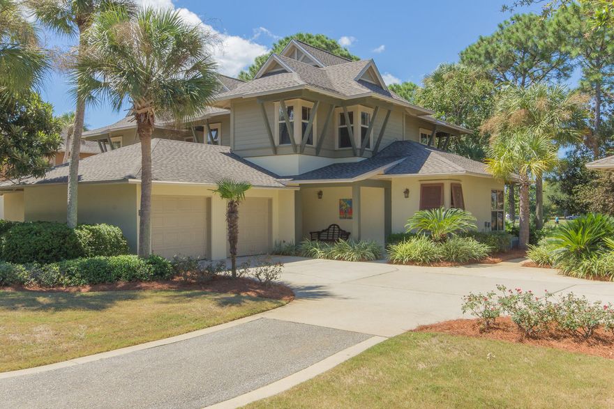 Find your future beach retreat in this spacious villa where comfort and British West Indies style add to the convenience of a full day's activities located only steps from your door. Ten foot ceilings (20' in living area), eight-foot mahogany french doors, two spacious Master suites (one on each level), a 2 car garage, and lush landscaping compliment this masterfully designed town home. Relax on the screened back porch and experience the serene view of the lake, fountain, and Baytowne Golf Course. Plenty of storage in the two car garage for a golf cart, beach gear, and bikes! Walk or bike across Baytowne Avenue to the Tennis Club, Village of Baytowne Wharf, and Baytowne Marina. Enjoy the fireworks right out your door or view them out your window!