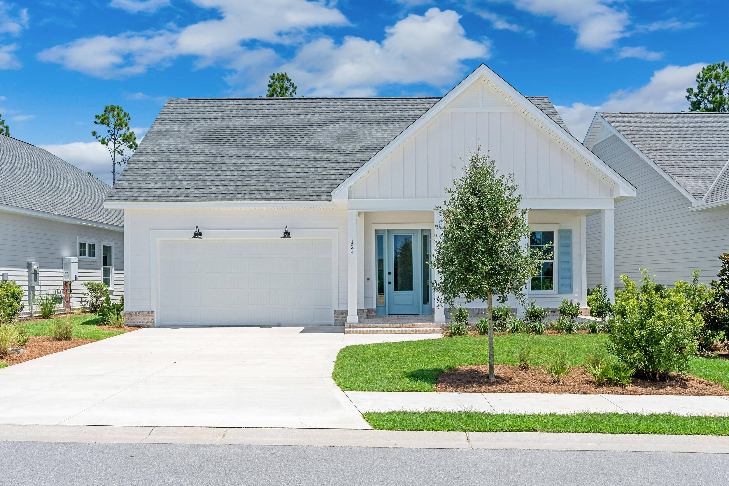 With the newly extended front porch, this enhanced Brady has all of the curb appeal! Nestled on a premium lot with natural habitat views, this upgraded 3-bedroom, 2.5-bath home offers the perfect blend of luxury and tranquility. Featuring an open-concept design, a private study, and a spacious 2-car garage, this home is thoughtfully crafted for modern living.Upgrades and Features include: Bosch stainless steel gas appliances, exhaust vent hood, microwave drawer in island, under cabinet lighting in the kitchen, cabinets on the backside of the extended island for abundant kitchen storage, built-in cabinets in the laundry room, upgraded tile in master bath shower, Melamine wrapped closet shelving, a tankless hot-water heater, attic pull-down stairs for easy access, a gas stub for an outdoor grill, concluding with an extended screened back porch just off the living room to enjoy the peaceful views of the communities natural habitat.
The Watersound Origins community is one of South Walton's most coveted neighborhoods for its exceptional amenities, beautiful new homes, and prime location. Amenities include the Village Commons pool & fitness center, sports courts including tennis and pickle ball, miles of nature trails, unlimited golf, and lots of green space for outdoor play. The all new Watersound Town Center brings a new level of excitement and convenience to the community with a Publix Super Market, delicious restaurants, healthcare facilities, and more right at the entrance to the neighborhood!