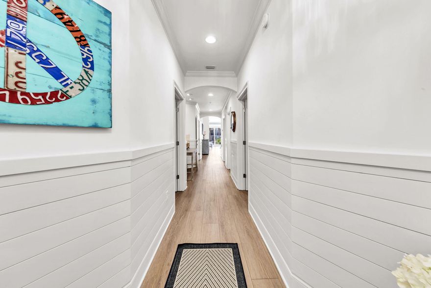 This rare, fully-renovated, stunning ground-floor residence includes deeded beach access/use in one of 30A's most sought-after luxury Gulf-front communities. Rental income of $93K for 2025 includes owner usage calculated! This meticulously maintained 3-bedroom, 3-bath condo includes a hallway bunk and is poolside, offering easy access with a short stroll to the beach, fitness center, and hot tub. This luxury unit features an open-concept layout with upscale finishes throughout, including luxury vinyl plank flooring, quartz countertops, stunning bathroom tile & flooring. The spacious master suite is complete with a Tempur-Pedic mattress and features patio access, a spa-inspired ensuite bath with a whirlpool tub, double vanities, plus a separate shower.  Leave your car parked as you stroll to eateries, pubs, the health food store, yoga studio, spa and ice cream parlor in Blue Mountain Beach!