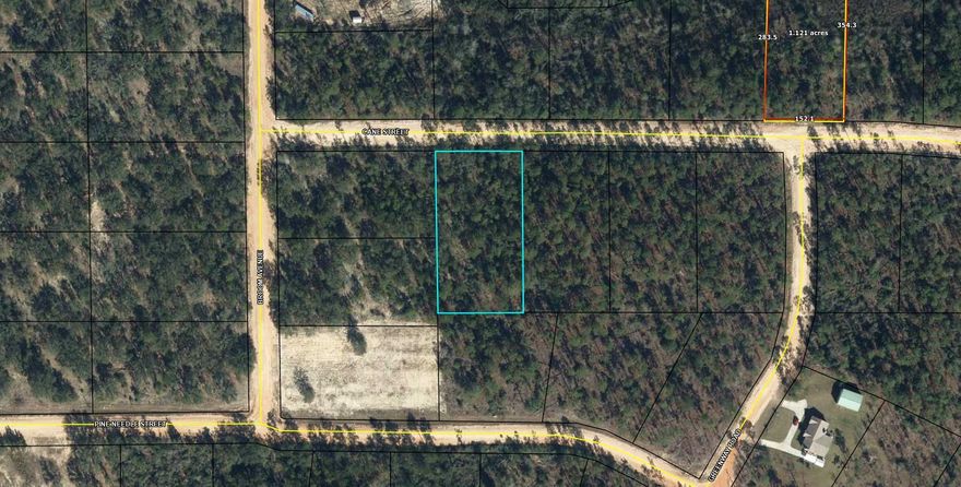 Large 1.124 acre lot in Compass Lake in the Hills. There is a voluntary HOA of $135 a year, but what a great price for all the amenities that are included such as: access to 2 lakes for fishing, tennis, horse stables / riding, rental cabins, RV spots, boat rentals, clubhouse, and a golf range. Being an all-sports lake, enjoy water skiing, tubing, jet skiing, boating, sailing, kayaking & swimming. No need to worry about lunch while out on the water when you have a boat accessible shoreline restaurant. This location is great for someone who enjoys nature and a short drive to the beach since it is located half way between Panama City And Dothan. The area is rich in historical significance, with many restored antebellum plantation homes open for tours or as bed-and-breakfast