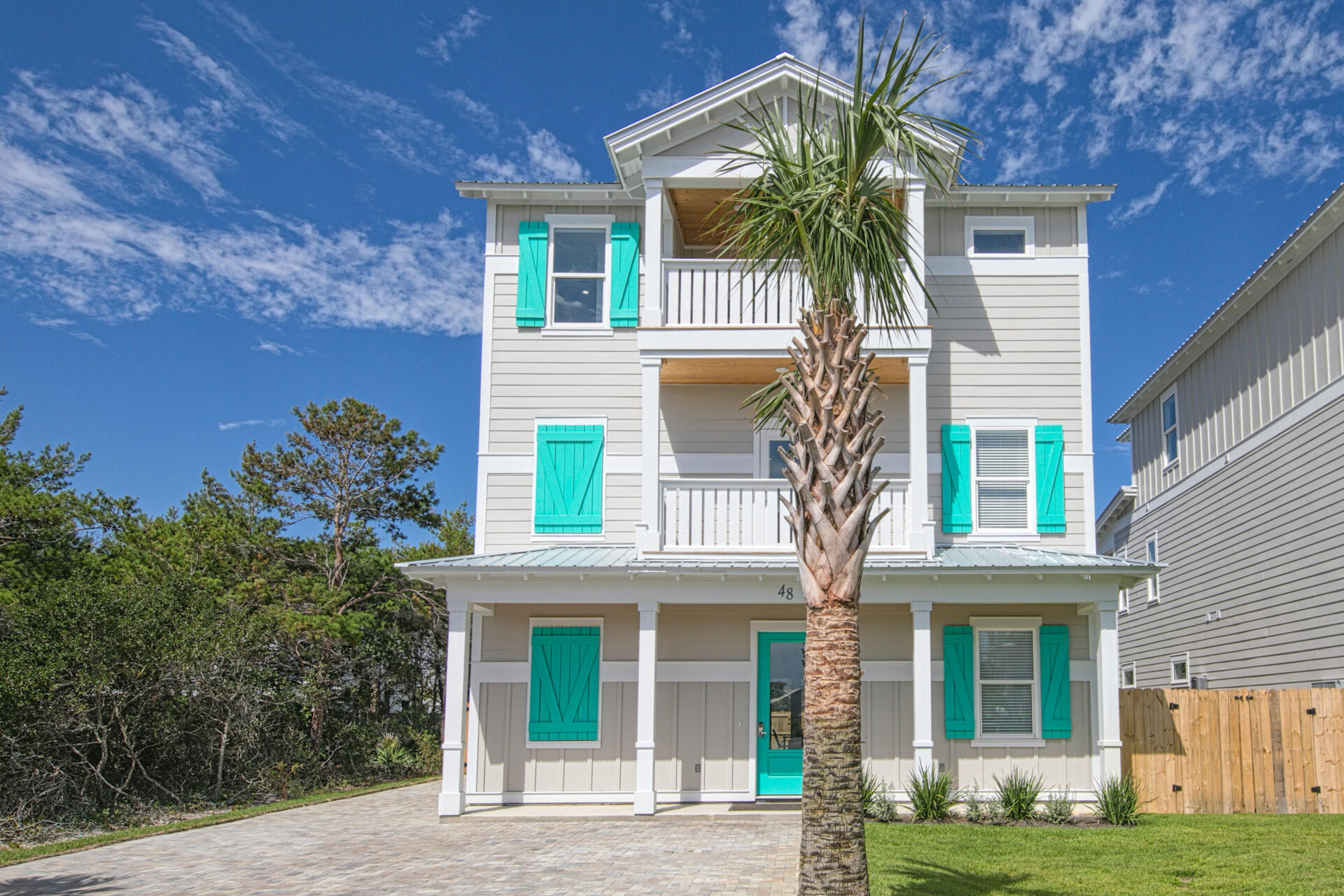 PRE-CONSTRUCTION OPPORTUNITY. Designed to maximize rental income, this NEW Pre-Construction 7 BR/7 1/2 Bath rental machine. (EXACT HOME NEXT DOOR GENERATING 260K RENTAL INCOME), offers everything vacation renters are looking for! Three living areas including huge game & bunk rm, large dining area, 360 SF covered porches, large, private, fenced yard w/heated, saltwater pool, spa, fire pit, outdoor kitchen & living area comfortably accommodate 25+ guests. Quick access to the gated deeded beach access, golf, tennis, fantastic restaurants & shopping. Lots of parking & NO HOA fees. Now's the time to own the beach Home you've always wanted. With prop values & constr costs on the rise, act now to secure 2021 construction prices & to have a gorgeous new beach home ready for high season next yr