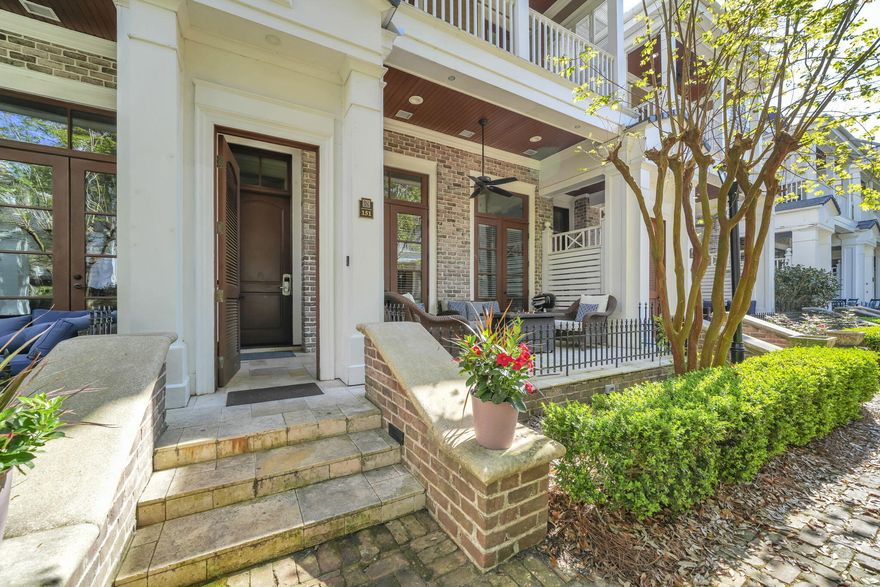 Exceptional opportunity to own in the highly sought-after Le Jardin enclave within Baytowne Wharf at Sandestin Golf & Beach Resort. Whether you're searching for a second home, full-time residence, or an income-producing investment, this property offers versatility, luxury, and an unbeatable location. With approximately $61,000 in gross rental income in 2025 and potential to generate even more, this property presents a compelling investment opportunity while still being enjoyed by the current owners as a second home. Ideally positioned just inside the private gated courtyard community, this residence is the second unit on the left and enjoys a desirable setting facing the beautifully landscaped courtyard, creating a peaceful backdrop for the open living space. Designed with a highly desirable townhome-style floor plan, this spacious residence offers a multi-level layout that enhances privacy and functionality. It features two primary suites, thoughtfully positioned on the second and third floors, each with private en-suite baths and dual vanities, along with a total of three full bathrooms and one half bath. The third-floor primary suite serves as a true retreat and is one of the few in Le Jardin offering a gas fireplace, with a double-sided design that extends into the spa-like bathroom featuring a jetted soaking tub, limestone and marble finishes, and custom details. The interior showcases 10- to 12-foot ceilings, 16-inch hand-set limestone tile, and high-end finishes throughout. The gourmet kitchen is equipped with granite countertops, Sub-Zero and Viking appliances, a built-in wine fridge, and custom lighting, making it ideal for entertaining. Enjoy three private balconies, one on each level, perfect for relaxing and taking in the vibrant atmosphere of Baytowne Wharf with its dining, shopping, and entertainment just steps away. Additional features include gated, covered parking, access to the community pool, fitness center, and common areas, as well as a designated golf cart parking space conveniently located near Hotel Effie (golf cart not included but negotiable). Residents also enjoy access to Sandestin's world-class amenities, including beach access, tennis, marina, and 73 holes of championship golf via the resort shuttle. Offered fully furnished and turnkey, this property allows for a seamless transition of ownership or immediate rental potential. Showings by appointment only with 24-hour notice.