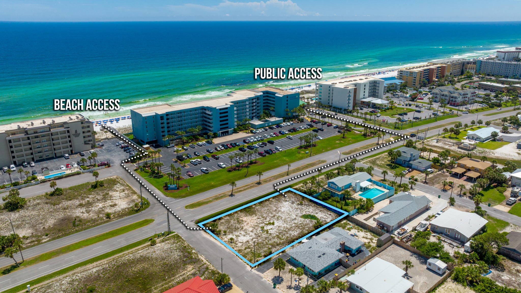 Take advantage of this rare opportunity to own a .37 acre parcel overlooking the breathtaking emerald green waters of the Gulf of Mexico. Build your dream home with direct views of the Gulf and just a short walk away from the Intracoastal Waterways of the Santa Rosa Sound. This property is perfectly positioned to enjoy the best of both worlds. Walk straight across to the beach from this lot or utilize one of the seven public beach access and parking along Santa Rosa Blvd. Drop your boat in at the public boat launch and parking just down the road. This property is within walking distance to restaurants and entertainment and just a short drive away from Fort Walton Beach, Destin and 30A, making it the ideal location for a permanent residence or second home. Short term rentals are not allowed in this area of the island.
Sellers are open to trade including a purchase plus trade option.