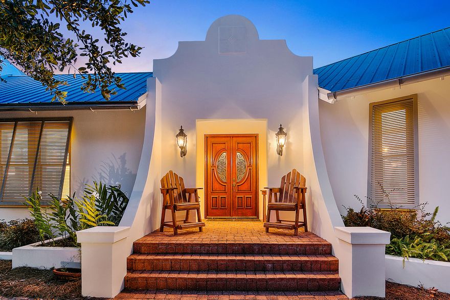 SELLER ACCEPTING BACK-UP OFFERS! Rare find one-level home on one of the largest lots in Rosemary Beach! This 4BR/3.5BA custom home is an extremely private oasis with a spacious resort style pool, open living, dining & kitchen area, 2 Guest Suites, ample parking, a custom Bunk Room and a 640Sq.Ft. atrium w/ oversized hot tub & entertaining area. The U-Shaped design allows for maximal privacy, making the home perfect as both a full time residence or a vacation rental property. Rental projections are over $171K making for a great ROI! A gorgeous Master Suite encompasses the east wing of the home with a large walk-in closet & beautiful courtyard views, while the 2 additional Guest Suites and Bunk Room are on the West wing. The space flows seamlessly between indoor and outdoor living areas
