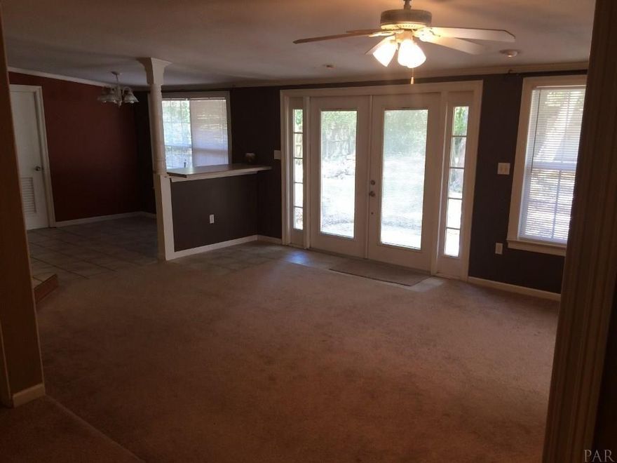 MUST SEE INSIDE TO REALLY APPRECIATE. GREAT LOCATION! This 3 bdrm/3 bath, 2265 sq ft, 2 dining areas, Study, on big lot plus many interior updates is located close to downtown area events, shopping, and the beach. Updates in recent years include: Remodeled kitchen, newer carpet, updated windows, heat pump, newer lawn pump and timer, microwave, shed, resurfaced tub and shower, Laundry room vented (see attachment for update list). THIS PROPERTY HAS GREAT POTENTIAL FOR AN EXTERIOR MAKEOVER IN A NEIGHBORHOOD THAT HAS MANY RENOVATED & NEW HOMES! *** Seller did the electrical updates (see attachment) and will escrow $12,000 for a new roof with straps (see attached quote) *** Wonderful neighborhood with a boat ramp, Sound beach area & large park with playground.