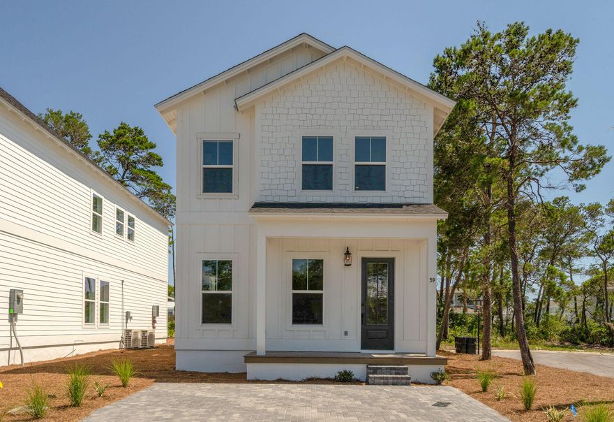 This home is move in ready. Home is located in the popular area of Inlet Beach. Community is at the nose of the Inlet Beach access and the Rosemary 30A entrance. This is a builder spec home with tons of upgrades. Title wood like floors, frame-less shower, paver driveway, upgraded counters in kitchen and bathrooms. Community has been featured in the parade of homes, building savvy and the builder association. Call anytime for scheduled showing or feel free to stop by our community. Model hours 10-4 and Sundays 1-4