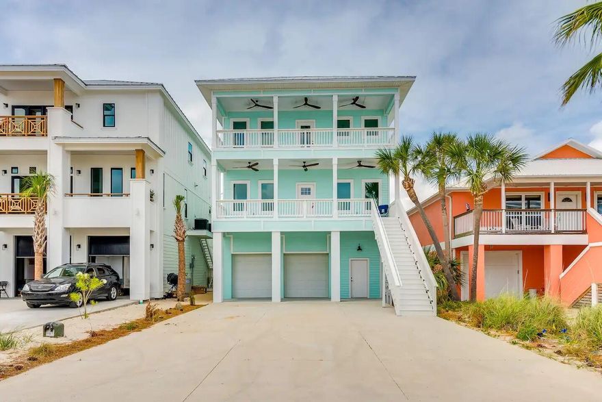 Explore the allure of brand new construction in the Grand Navarre Community, offering 2 primary suites, 4 bedrooms (one with an en-suite).  The upper floor boasts a deck of of a bonus game room.Enjoy the swim spa all season or take advantage of beach access off of Gulf Blvd. This property also features an elevator and Helical Piles/Piers foundation.  This would be a great second home or rental property.